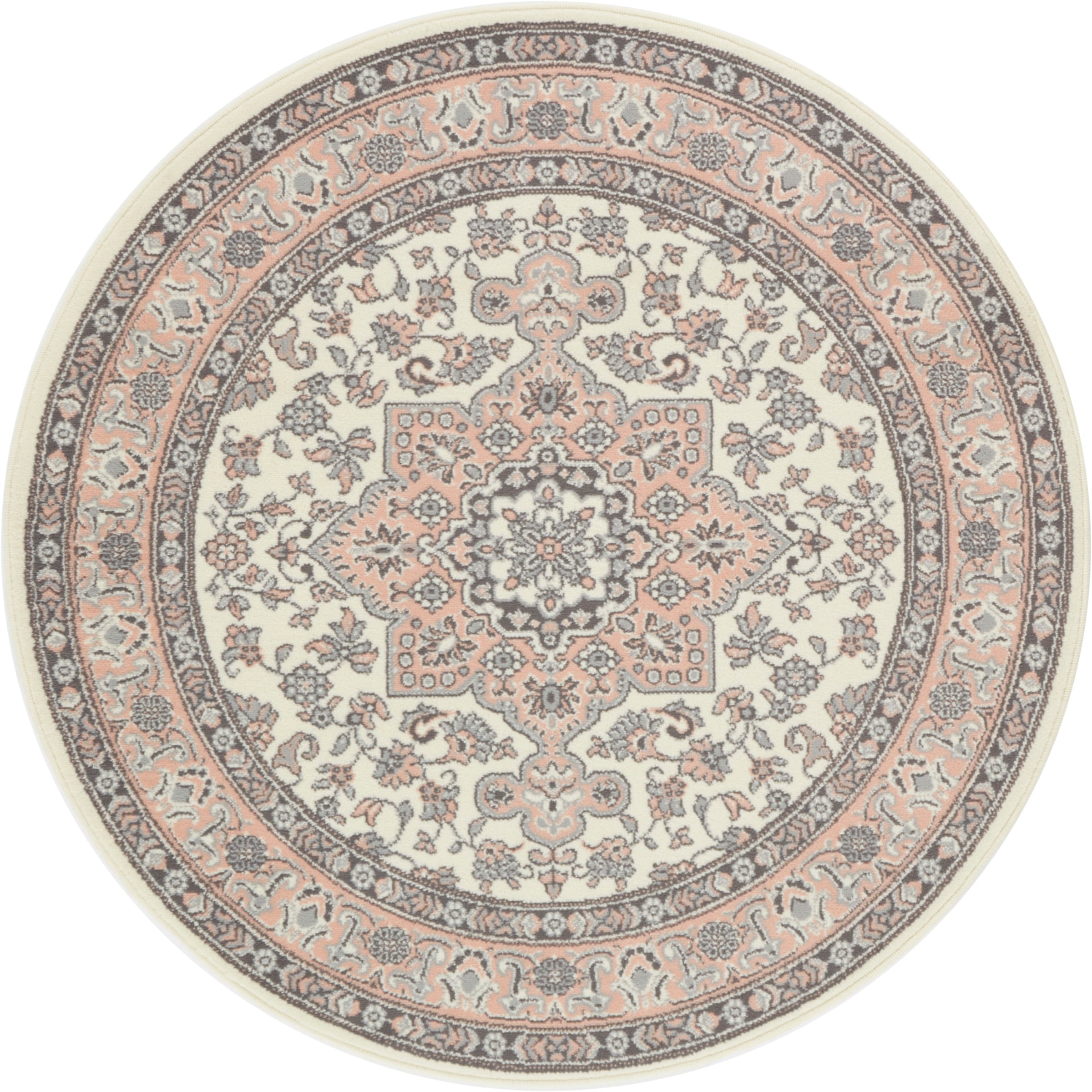HANSE Home Teppich »Parun Täbriz«, rund, 9 mm Höhe, Kurzflor, Orient, Teppich, Vintage, Esszimmer, Wohnzimmer, Flur