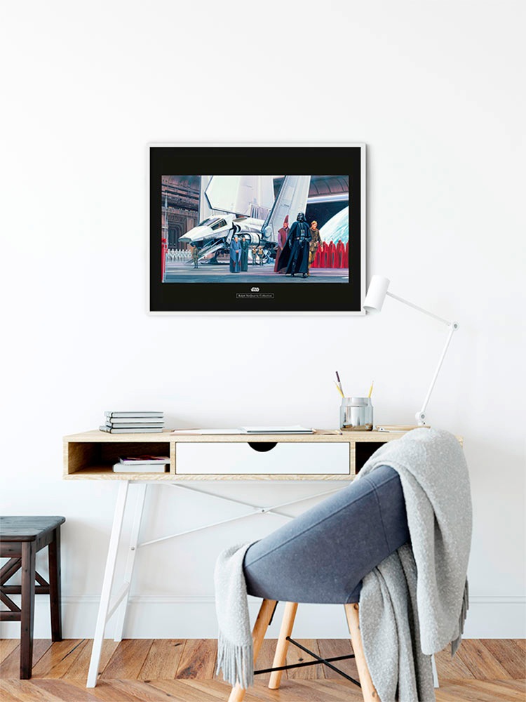 Komar Bild »Star Wars Classic RMQ Death Star Shuttle Dock«, Star Wars, (1 St.), Wandbild zur Dekoration im Kinderzimmer - ohne Rahmen