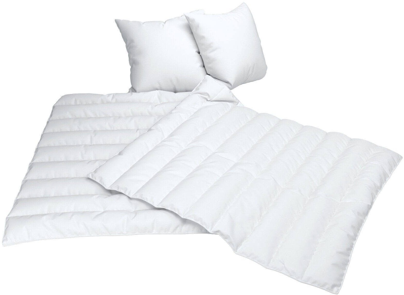 Jekatex 1100000002199 »Schlafkomfort fürs ganze Jahr!« ensemble de lit 2 ou 4 pièces 135x200/155x220+80x80/40x80cm