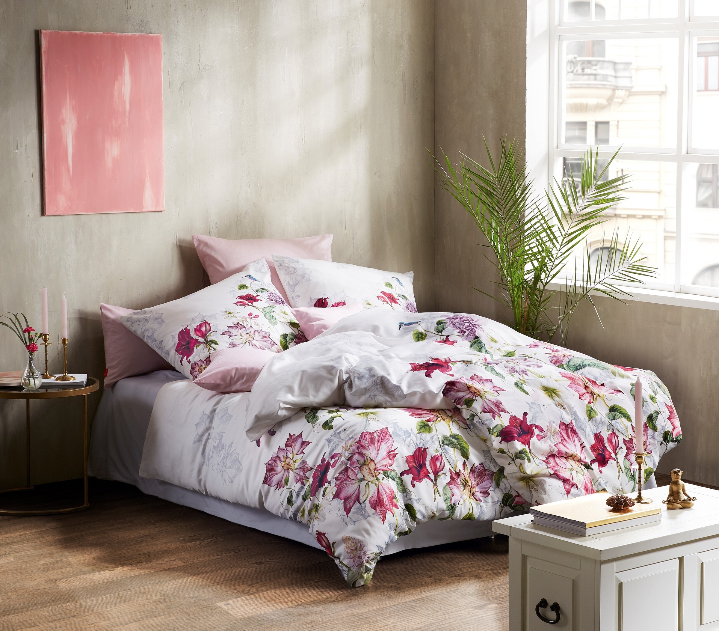 Image of fleuresse Wendebettwäsche »Bed Art S 4129 (2/3tlg.)«, (2 tlg.), eindrucksvolle Blütenpracht bei Ackermann Versand Schweiz