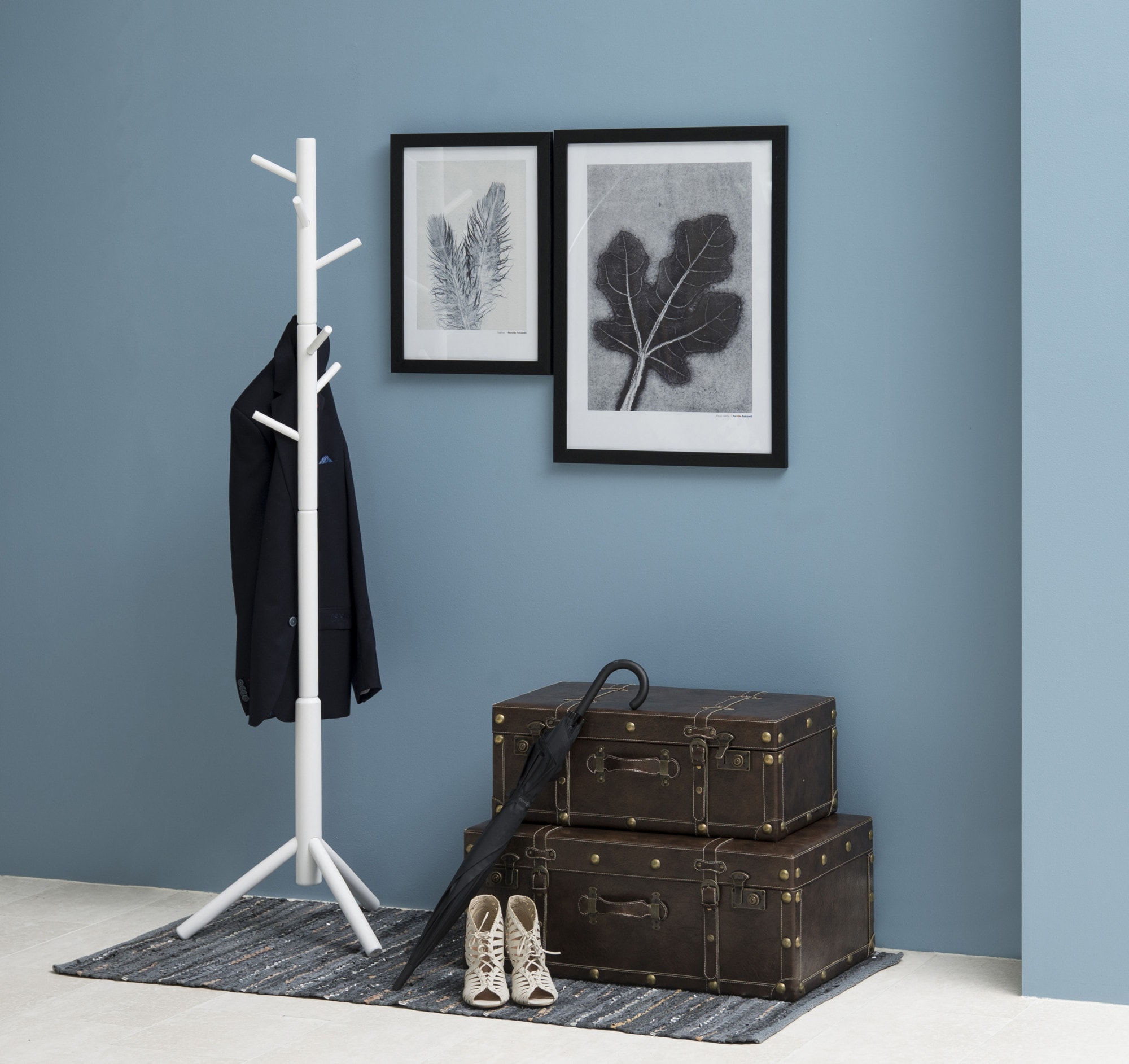 ACTONA GROUP Porte-manteau »Bremen« porte-manteau en caoutchouc laqué avec détails asymétriques