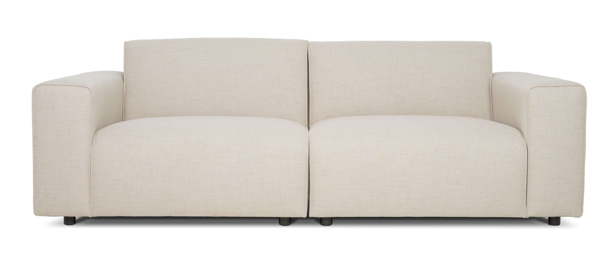 GOODproduct 3-places »Naddine« L. 228 cm, tissu structuré effet mélange, avec suspension ondulée