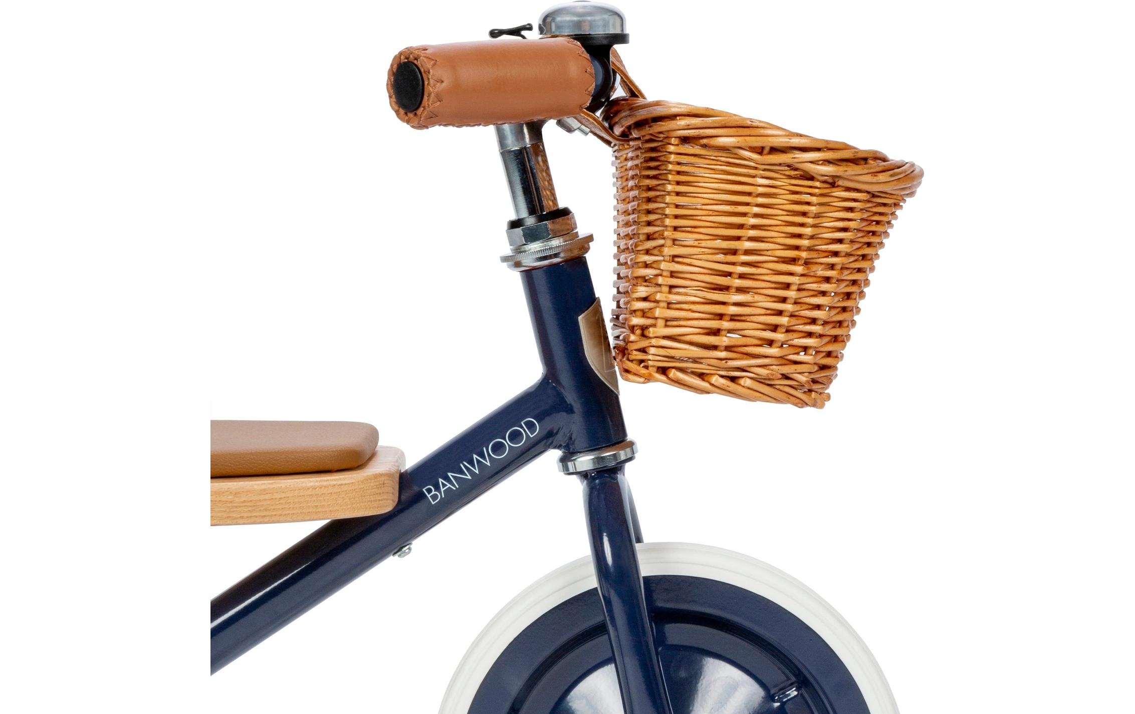   Dreirad »Banwood Trike« Retro-Dreirad mit Korb und Schiebestange