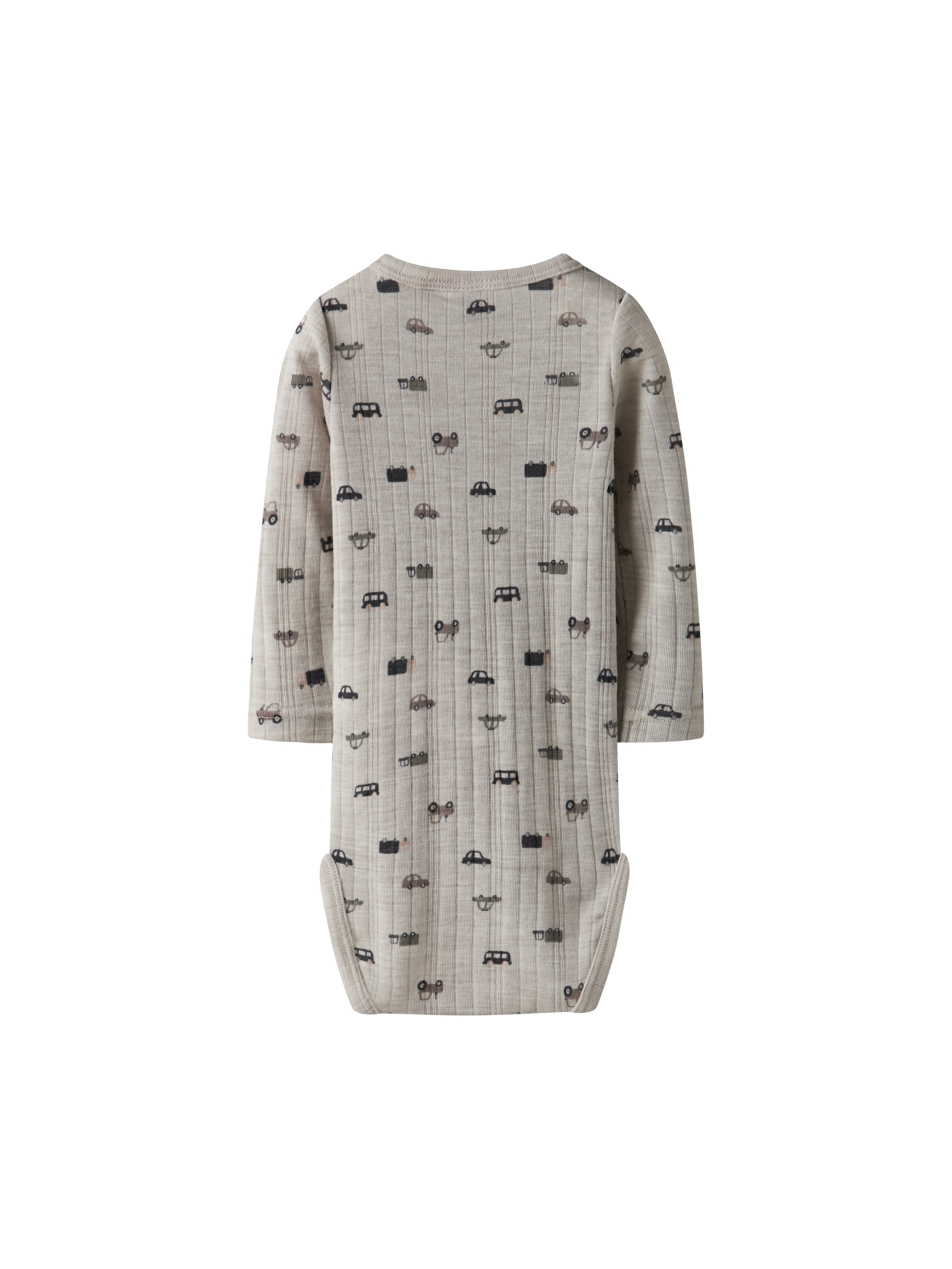 Name It Langarmbody »NBMWANG WOOL NEEDLE LS BODY NOOS«, aus reiner Merinowolle