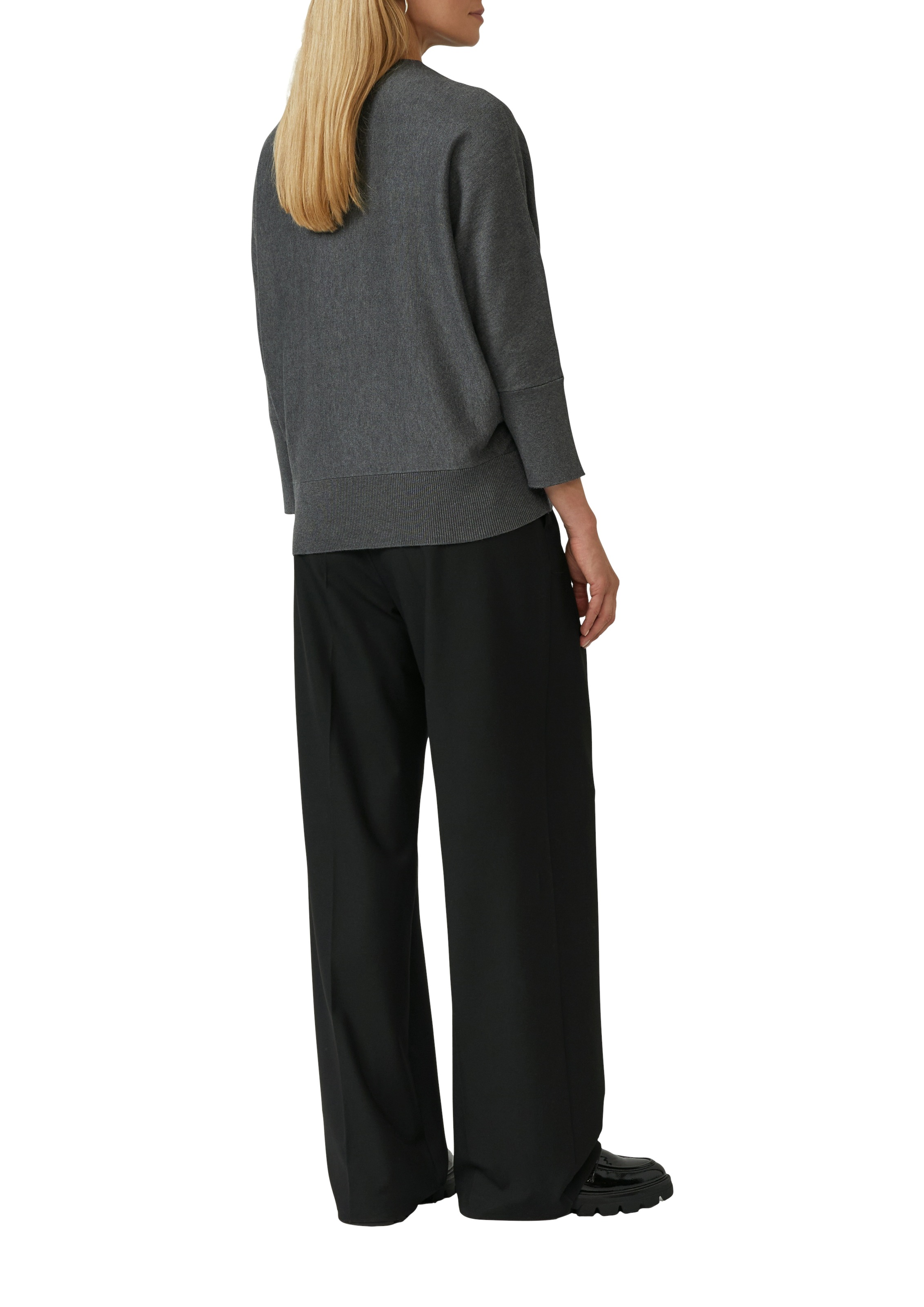 s.Oliver BLACK LABEL Strickpullover mit Fledermausärmeln