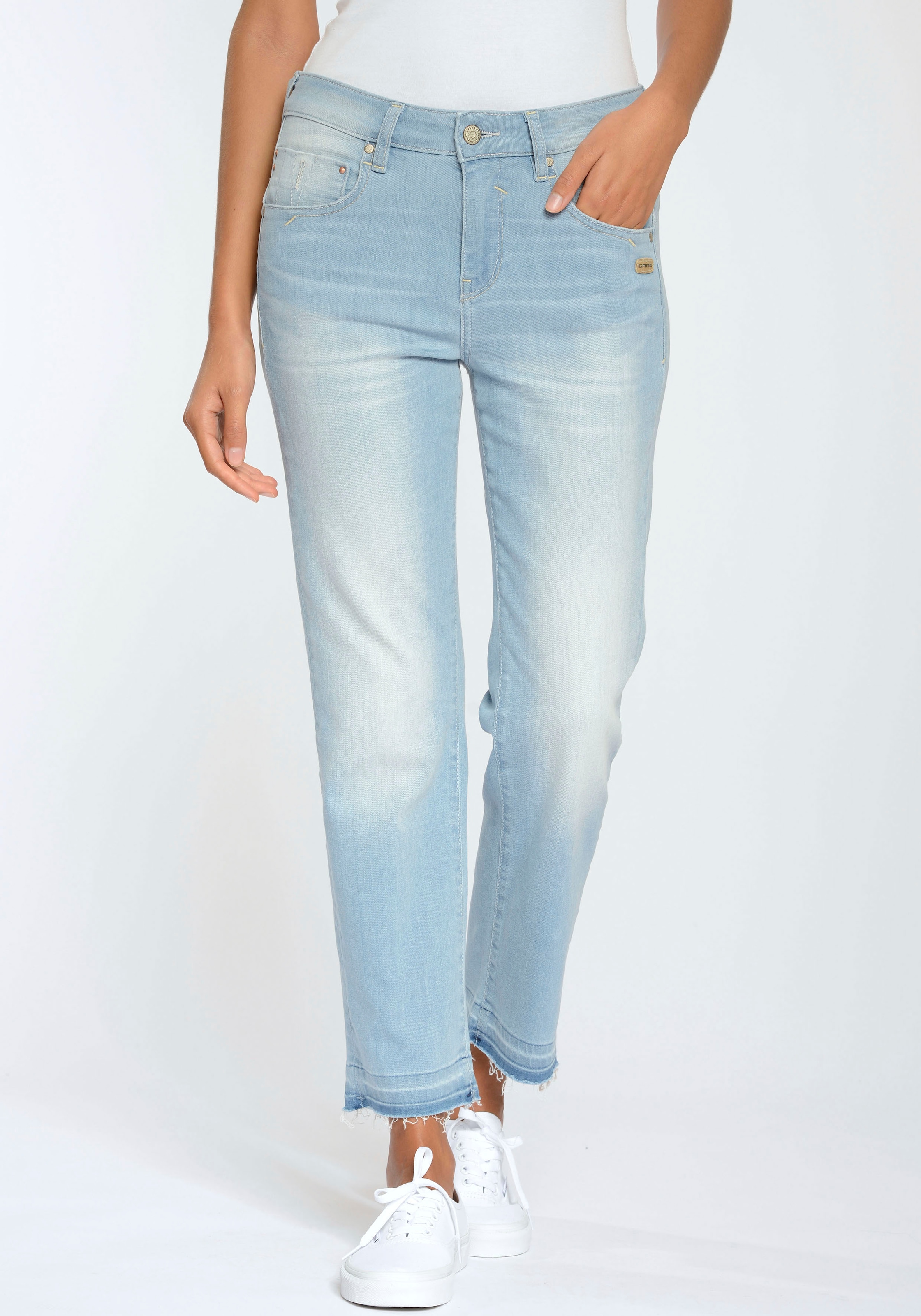 Straight-Jeans »94RUBINIA CROPPED«, perfekter Sitz durch Elasthan-A