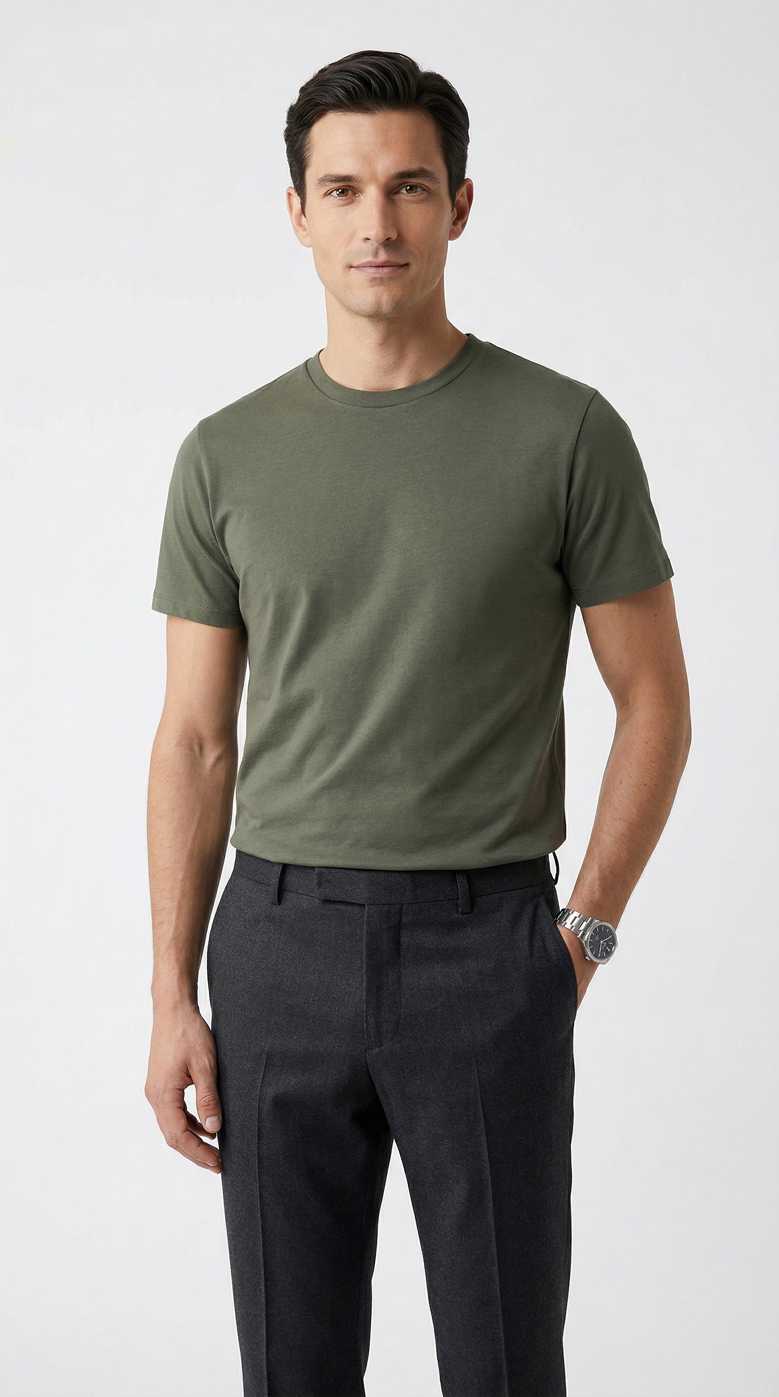 Replay T-Shirt Baumwoll-Mix, Rundhalsform