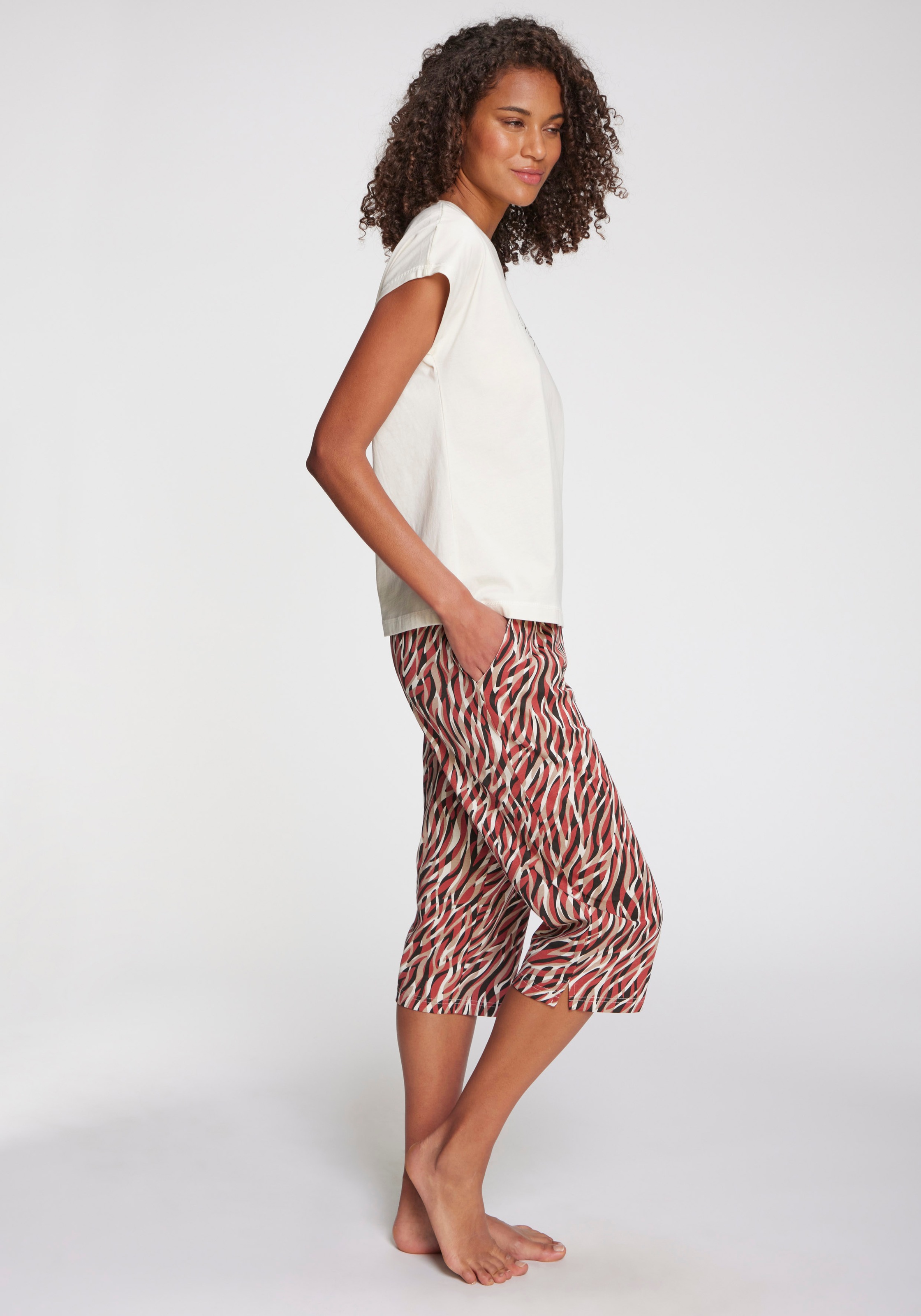 Vivance Dreams Caprihose, mit schönem Muster