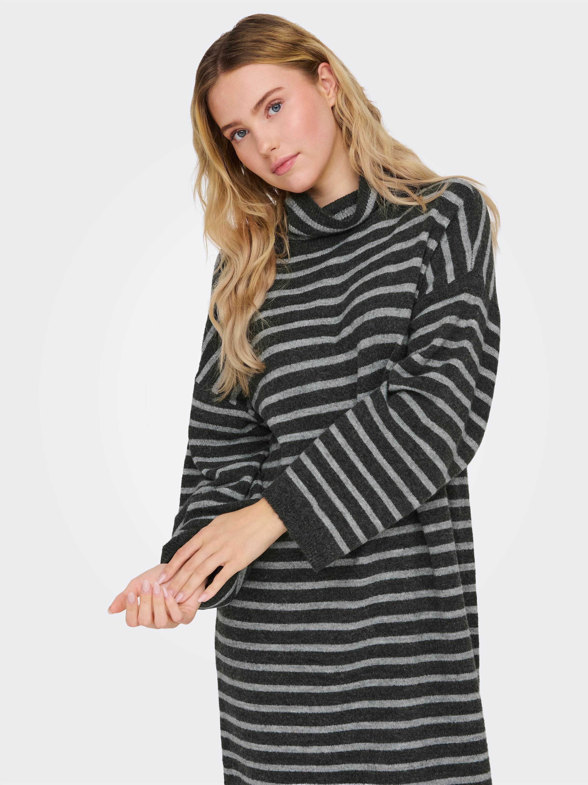 Strickkleid »ONLTALIO LS STRIPE ROLLNECK DRESS BF KNT«