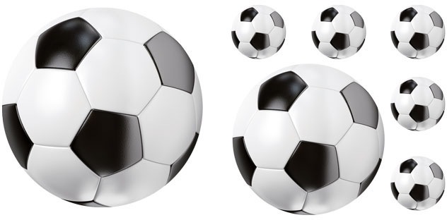 Image of Wall-Art Wandtattoo »Fussball Set Fussbälle«, (1 St.) bei Ackermann Versand Schweiz