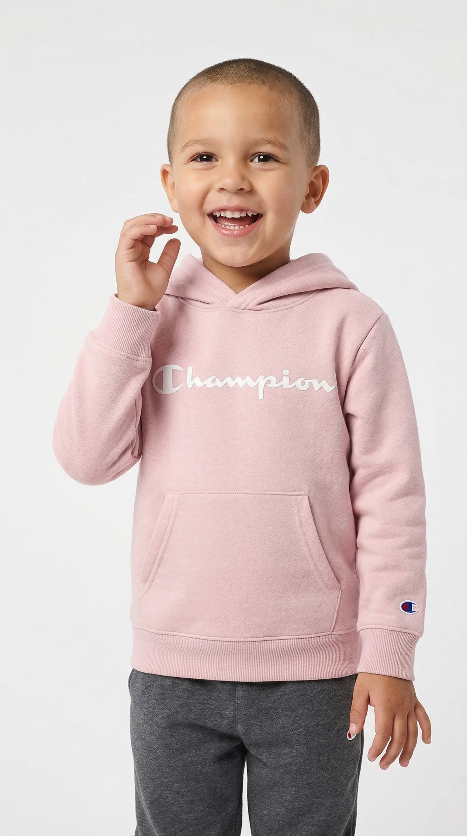 Image of Champion Kapuzensweatshirt "ICONS CONTRAST Terry Hoodie", für Kinder, sportlicher Stil, aus Baumwolle und Polyester