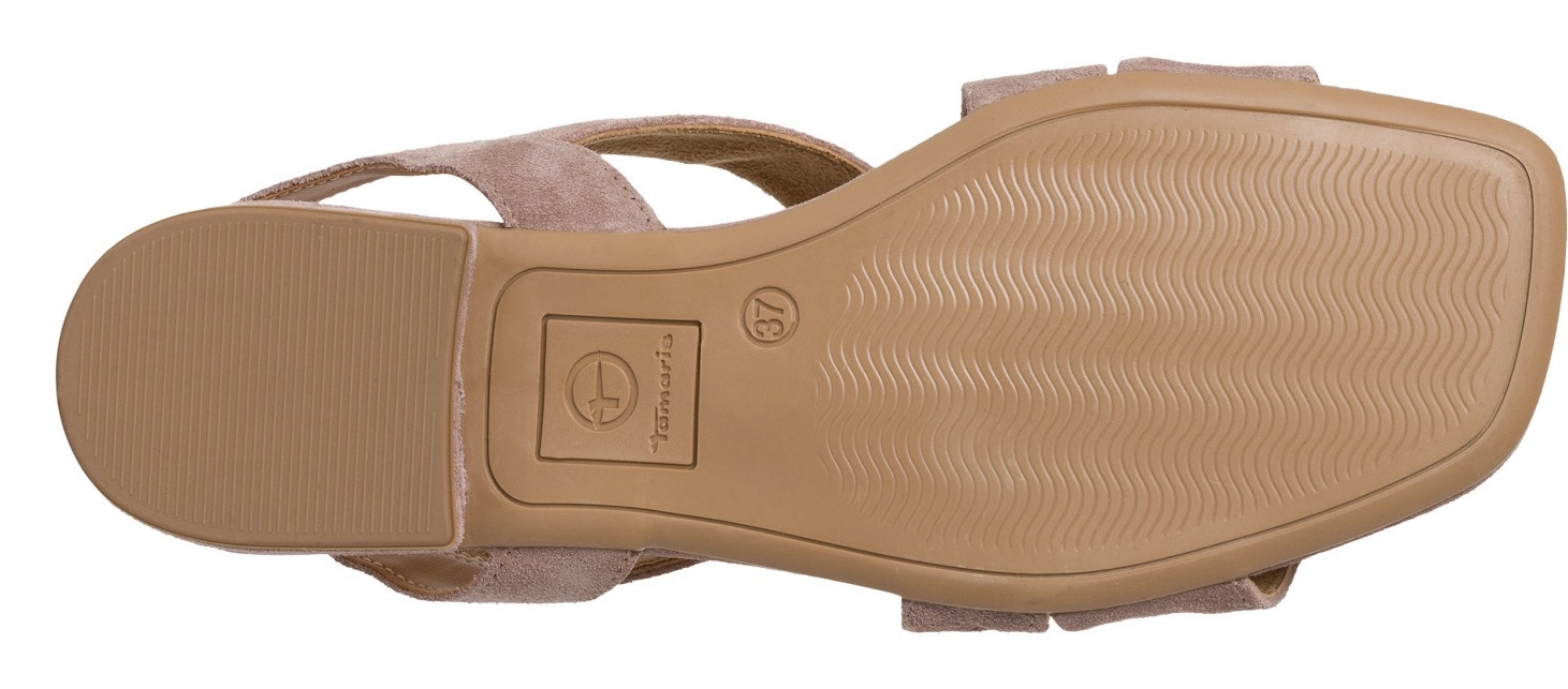 Tamaris Sandalette, Sommerschuh, Sandale, Blockabsatz, mit Touch it Ausstattung