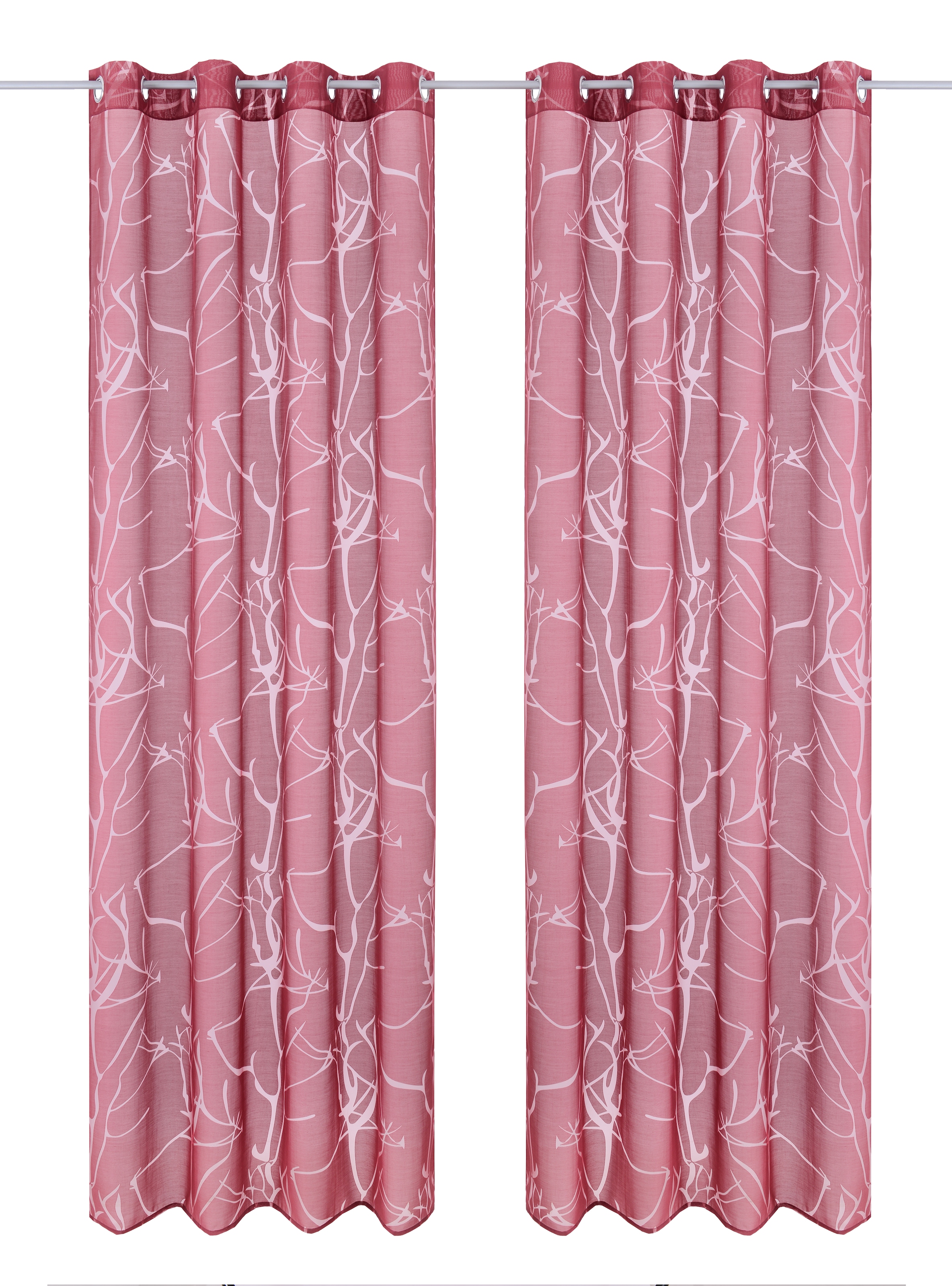 my home Rideau »Anna« Oeillets 1 cuis tlg. Bestseller, Äste-Motiv, Viskose, Polyester