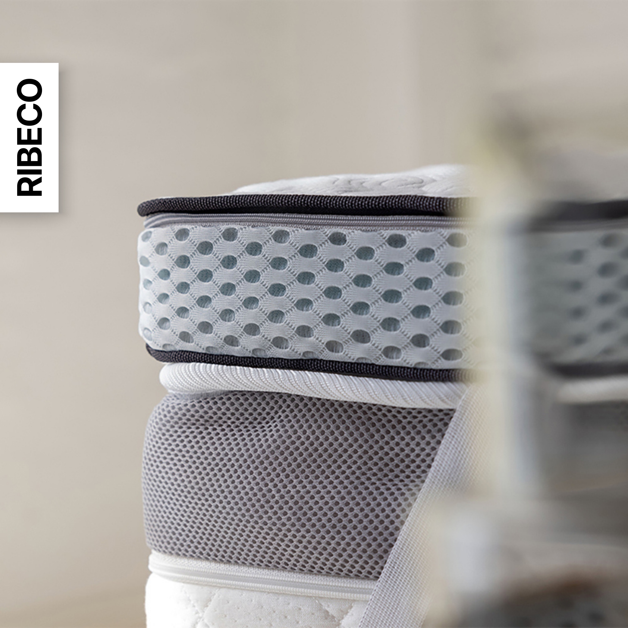 RIBECO Topper »Aaron, Topper 90x200 cm,180x200 cm« Matratze, Boxspringbett geeignet, ergonomisch, Made in EU
