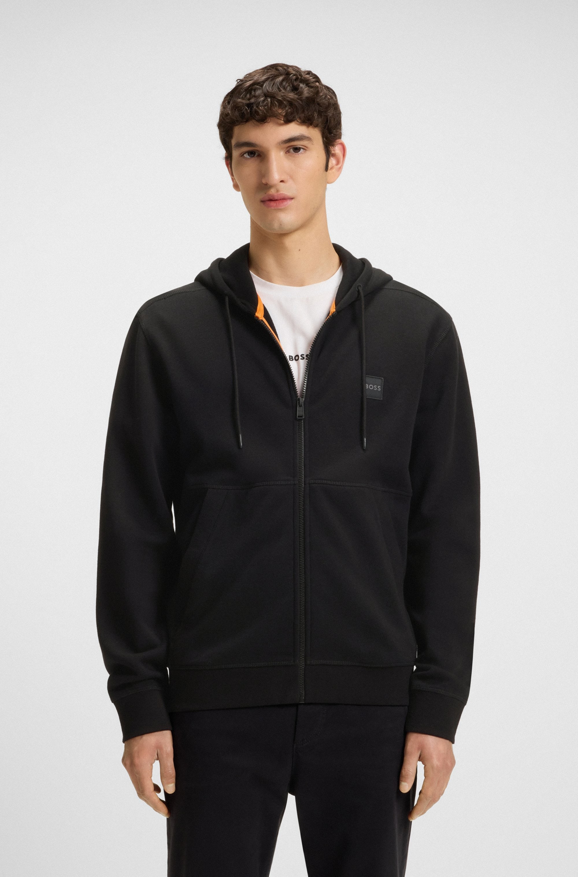 BOSS ORANGE Kapuzensweatjacke »Zetalky« mit Kängurutasche