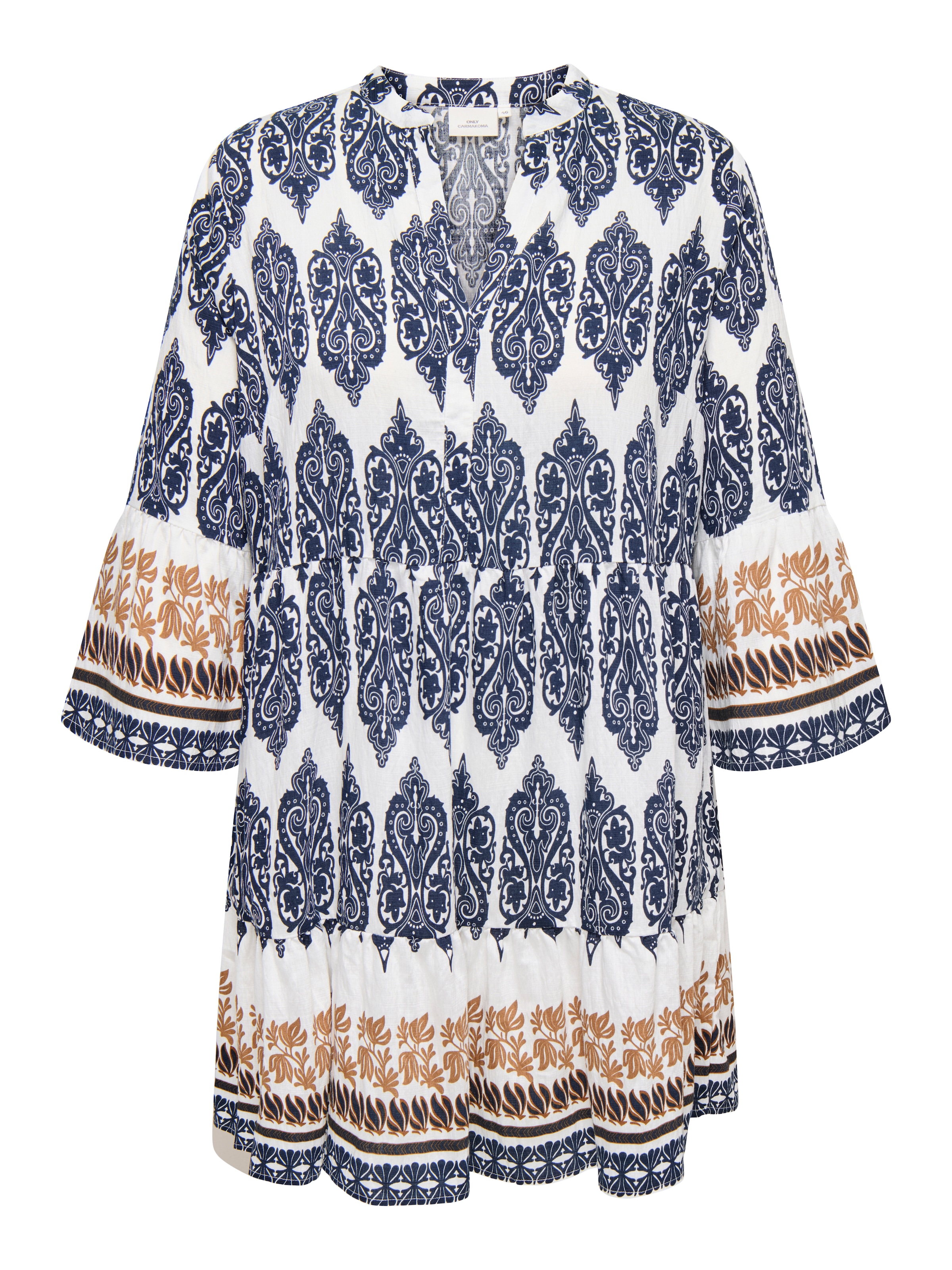 Image of ONLY CARMAKOMA Blusenkleid "CARHAVANA LIFE 3/4 TUNIC DRESS AOP"
