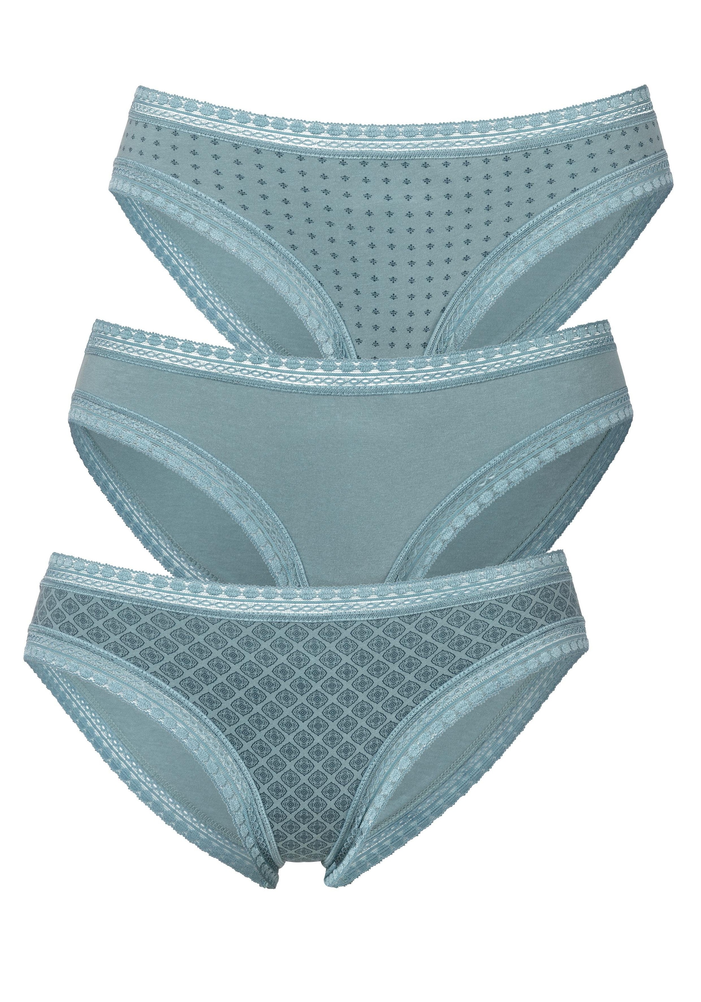 Image of LASCANA Bikinislip, (Packung, 3 St., 3er-Pack), mit grafischer Spitze bei Ackermann Versand Schweiz