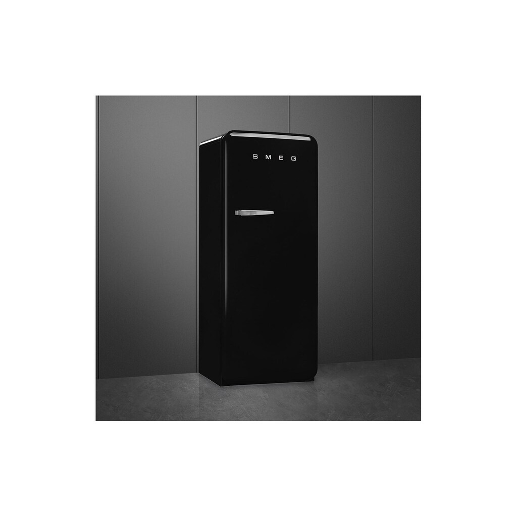 Smeg Kühlschrank, FAB28RBL5 Schwarz, 153 cm hoch, 61 cm breit