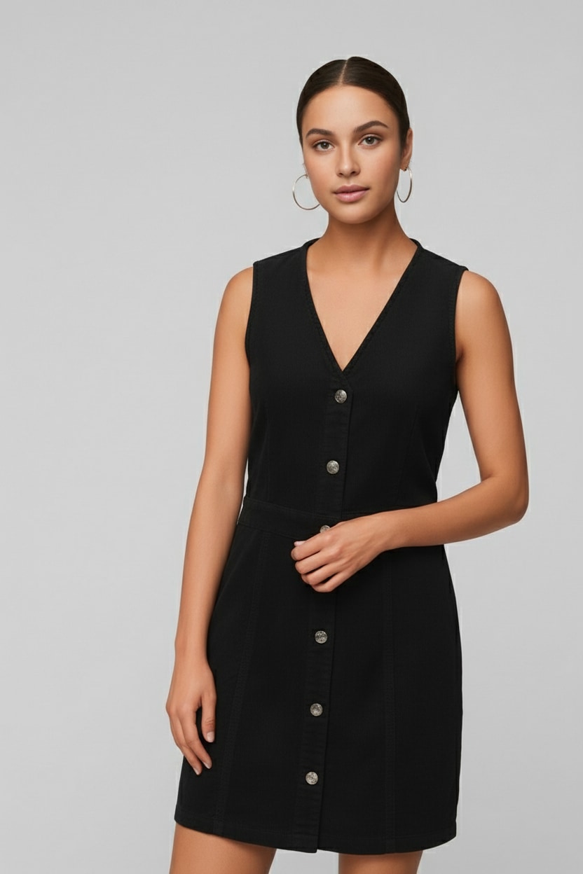ONLY Cordkleid »ONLMOXIE S/L BUT CORD DRESS CC PNT« Baumwolle, regular fit