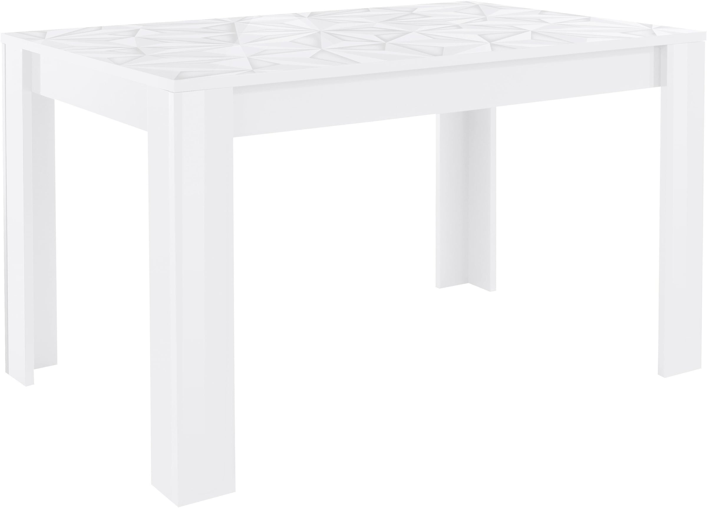 Image of Home affaire Esstisch "Prisma 137x90 cm, Esszimmertisch, ausziehbar, erweiterbar auf 185 cm" rechteckig,Tischplatte Stärke 22 mm u. mit elegantem Siebdruck