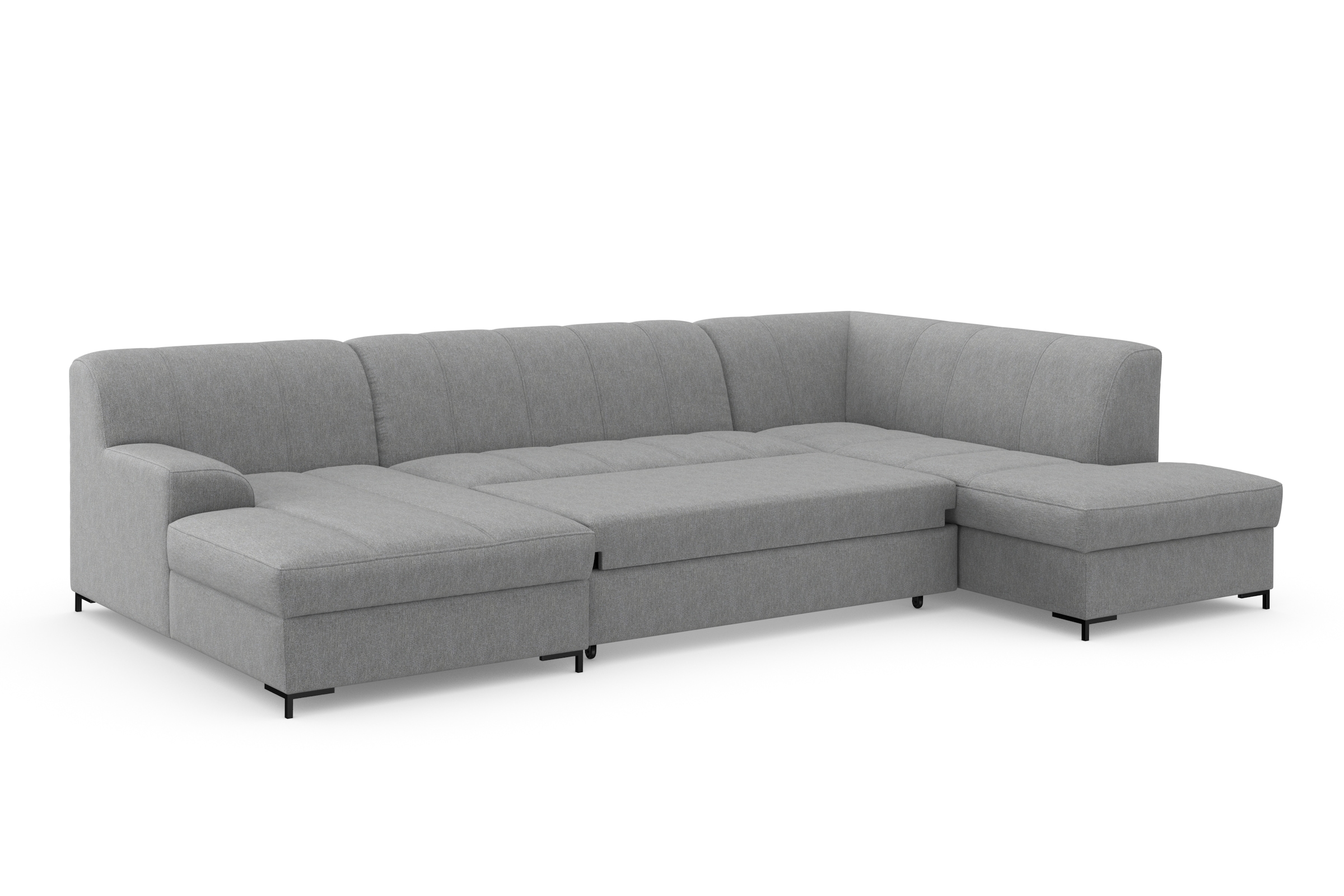 INOSIGN Wohnlandschaft »Balme, moderne Formensprache, zeitloses Design, U-Form«, Inkl. Zierkissen, wahlweise mit Bettfunktion