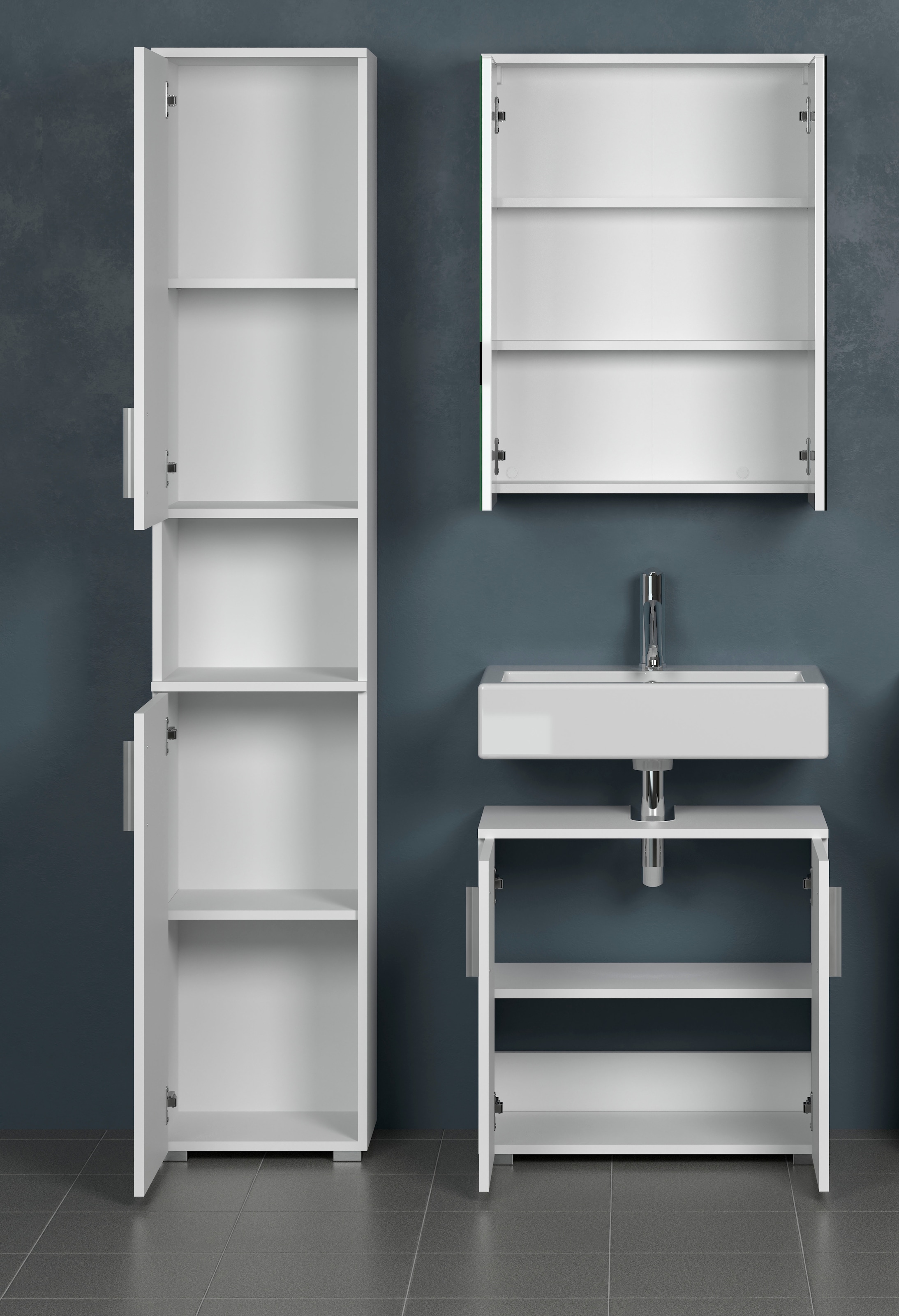 welltime Ensemble de salle de bains »Prag« Set, 3 cuis tlg.