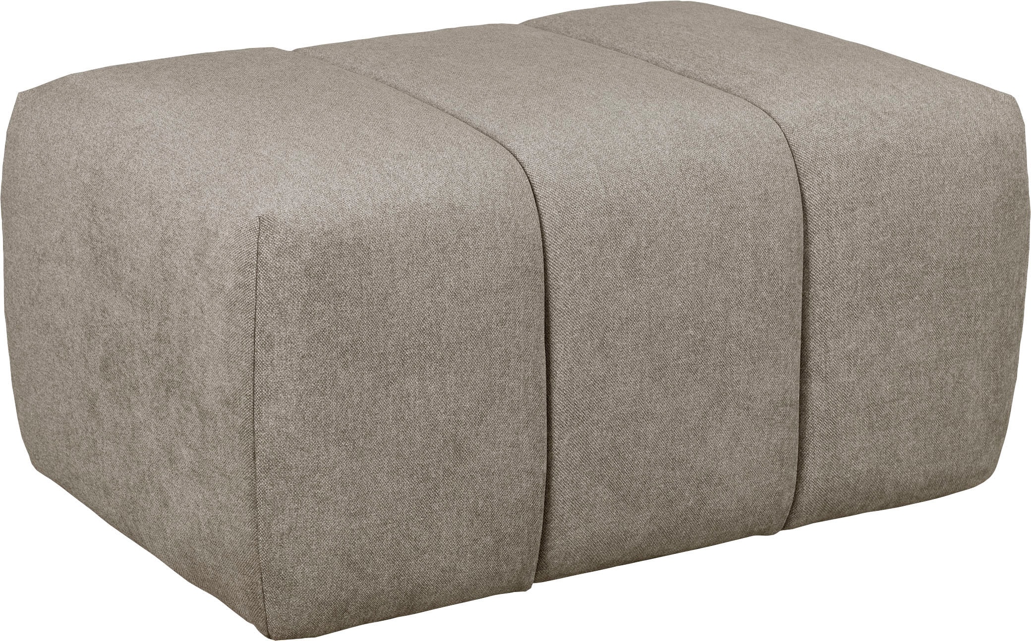 Home affaire Polsterhocker »LYOTH Sitzhocker mit Steppung, Masse B/T/H: 76/76/41 cm« passend zur Serie, hoher Sitzkomfort und modernes Design