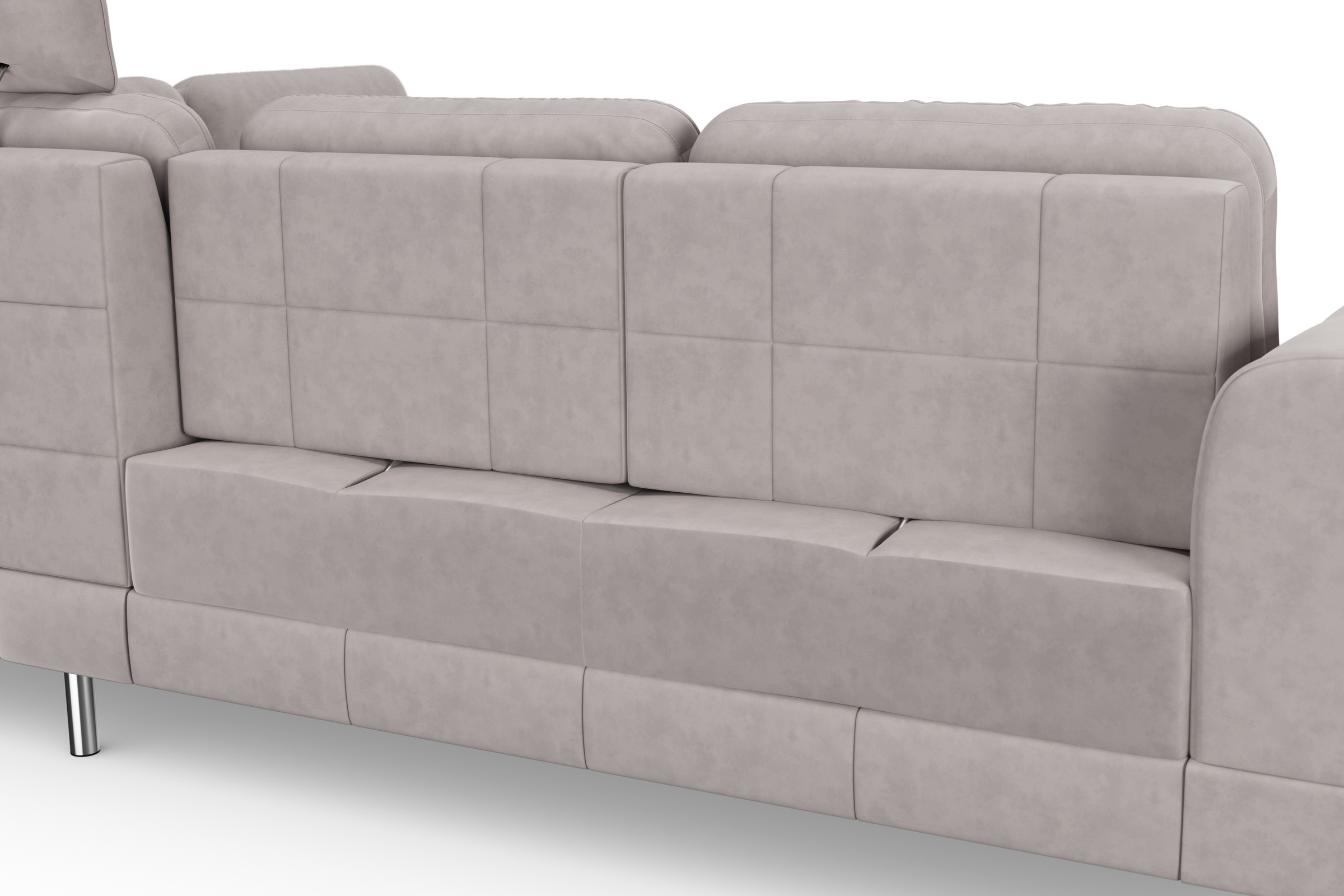 sit&more Ecksofa »Bendigo L-Form«, inklusive Sitztiefenverstellung, Bodenfreiheit 12 cm, in 2 Fussfarben
