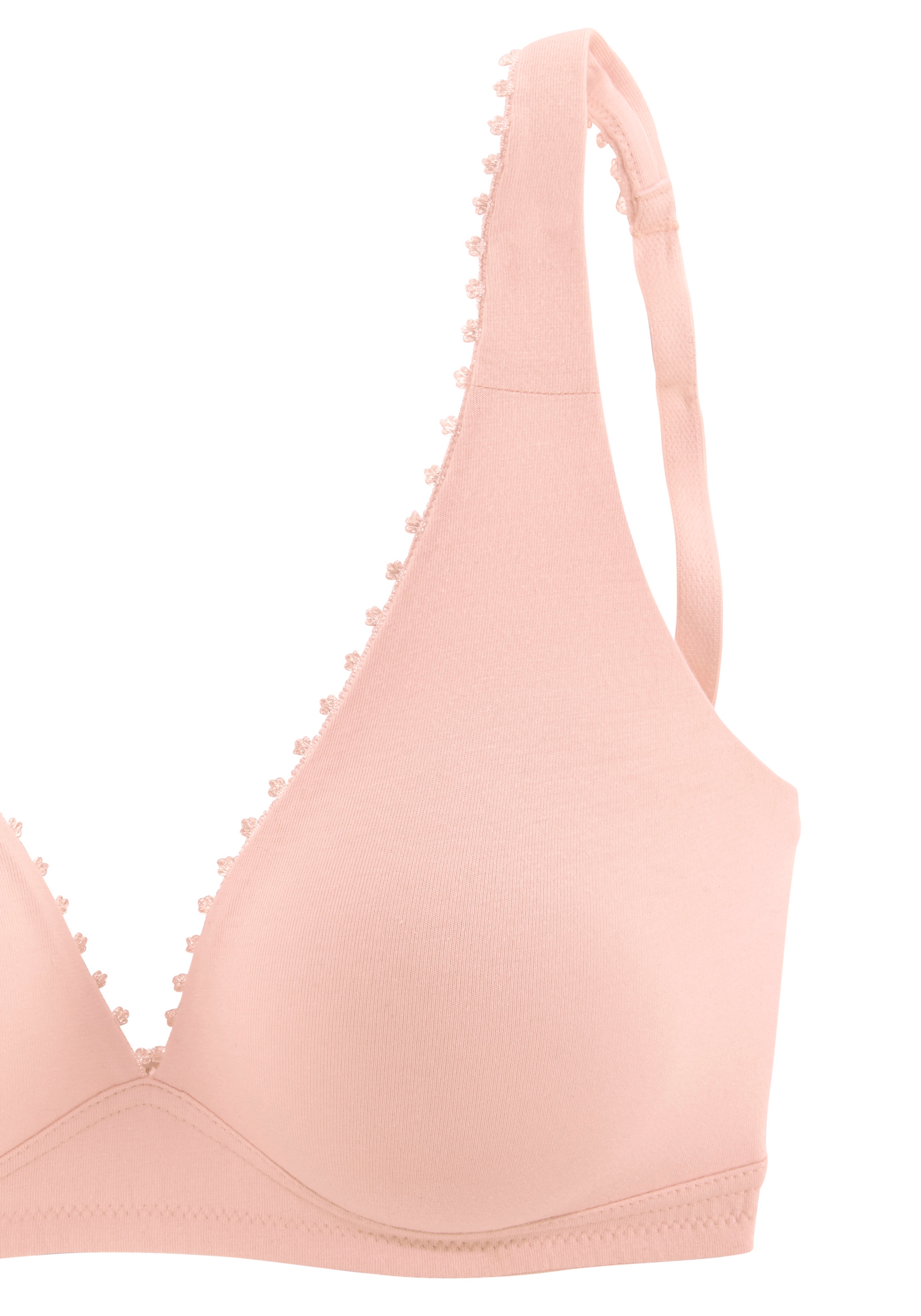 (Packung, Zierborte, Bügel 2 Bralette-BH, Dessous ohne auf mit versandkostenfrei Stück), fleur in Basic petite High-Apex-Schnittform