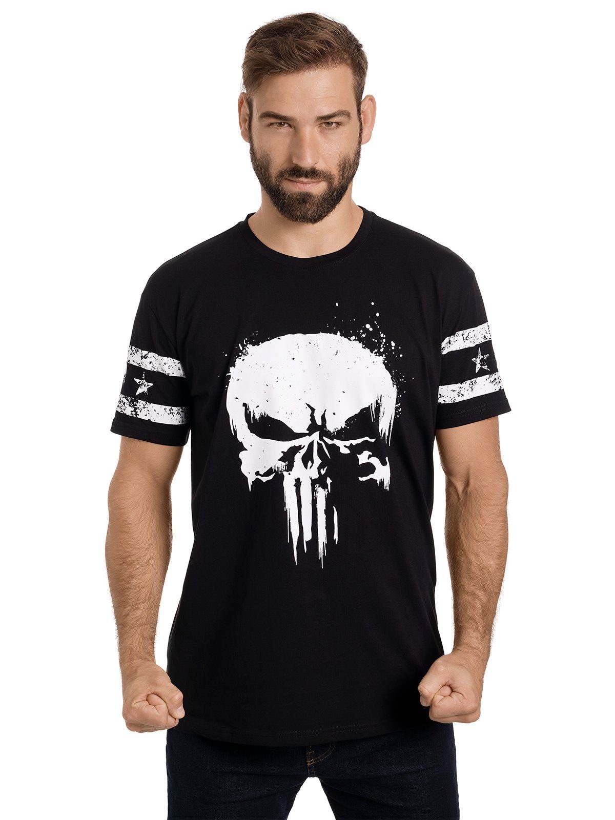 T-Shirt »Punisher Skull Sleeveprint«