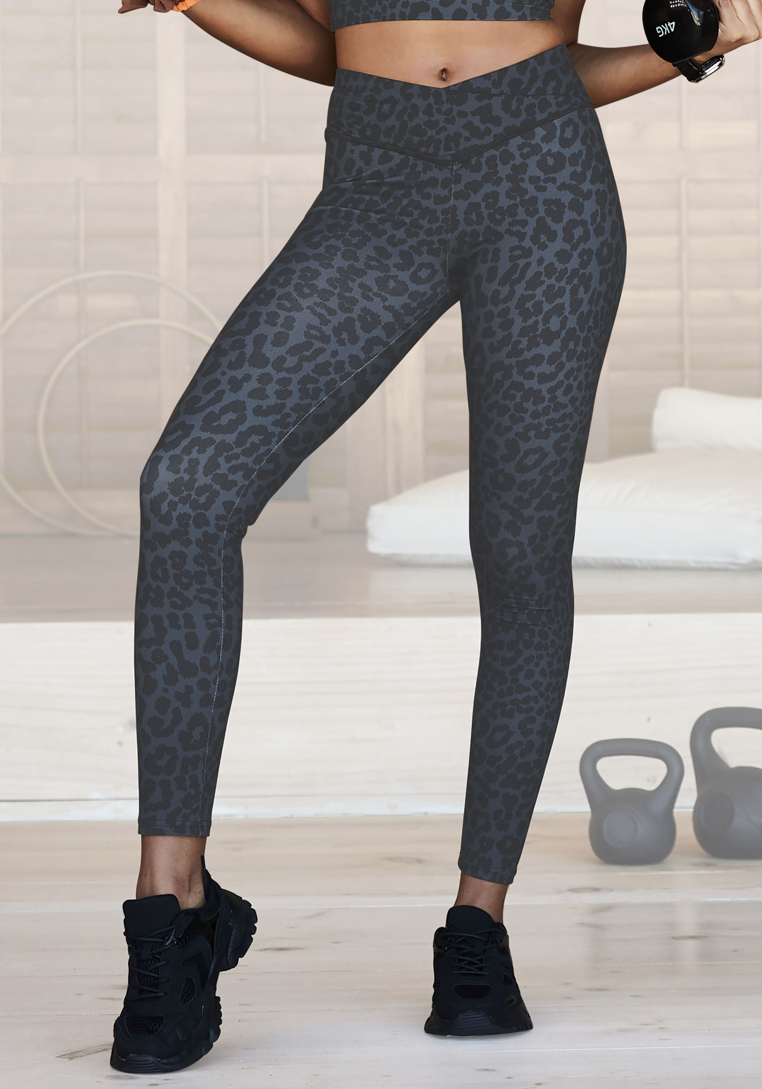 Leggings, mit allover Druck
