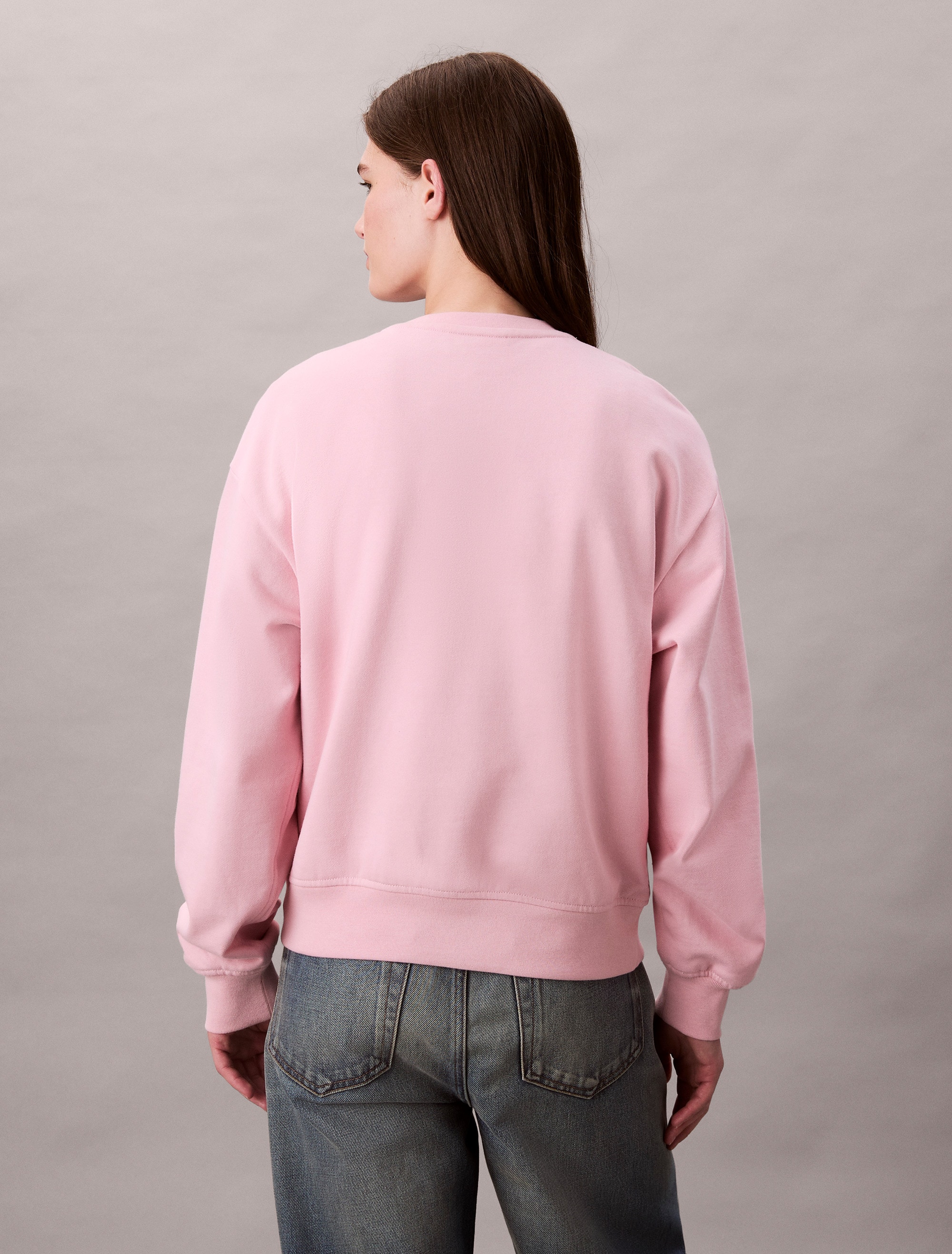 Calvin Klein Jeans Sweatshirt »LS MNLG FRNCH TRRY R«, Mit Rundhalsausschnitt