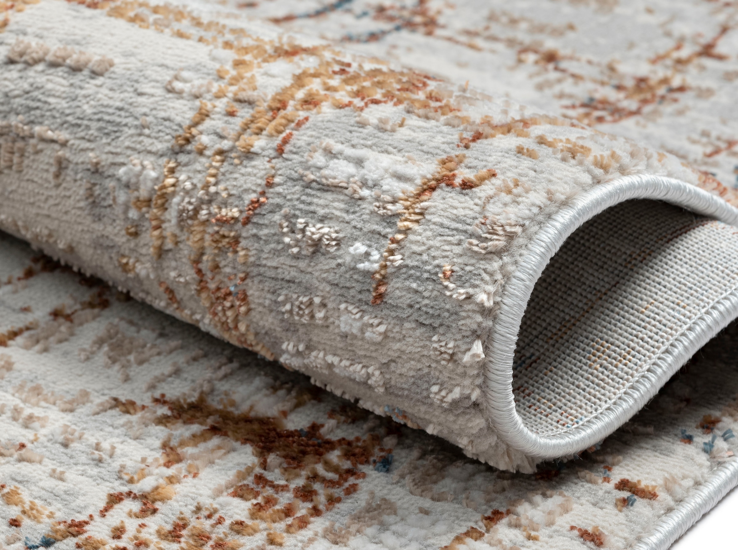 Myflair Möbel & Accessoires Teppich »Esme 3« rechteckig 8 mm Höhe Kurzflor, Vintage Look, besonders weich durch Microfaser