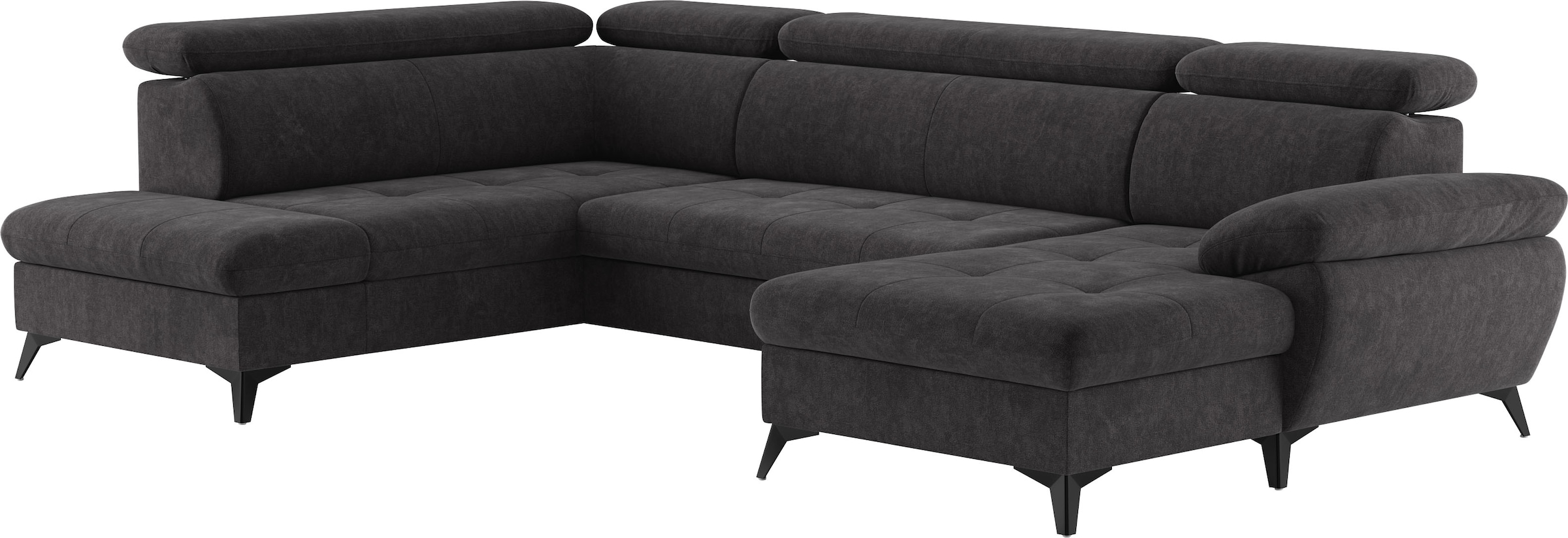 COTTA Paysage de salon »Hudson U-Form« mit Kopfteilverstellung, wahlweise mit Bettfunktion & Bettkasten