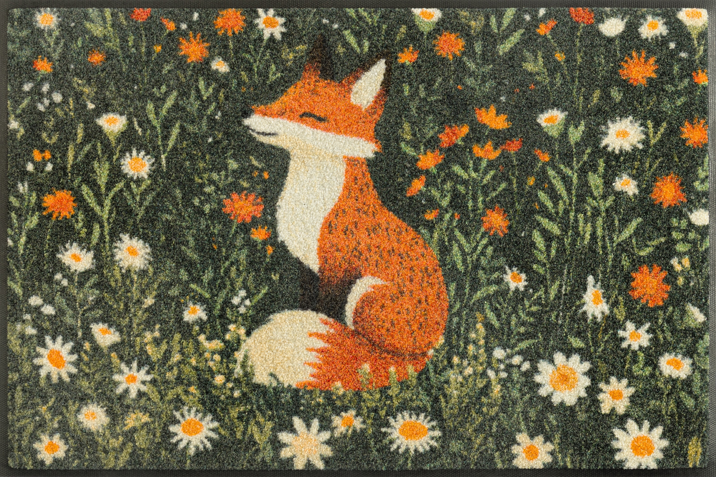 Image of wash+dry by Kleen-Tex Fussmatte "Floral Fo/y" rechteckig 7 mm Höhe