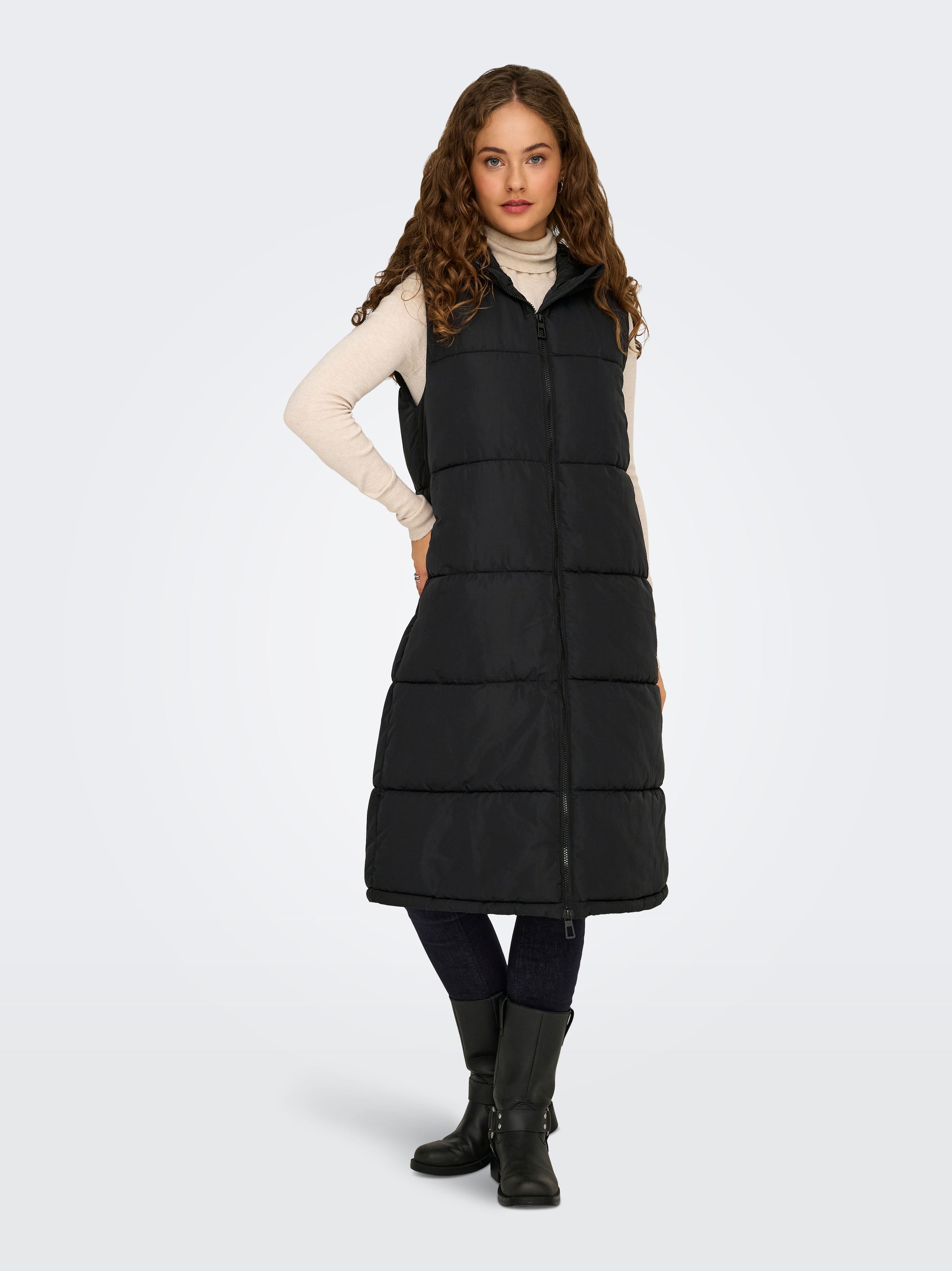 ONLY Steppweste »ONLALINA LONG WAISTCOAT OTW NOOS«
