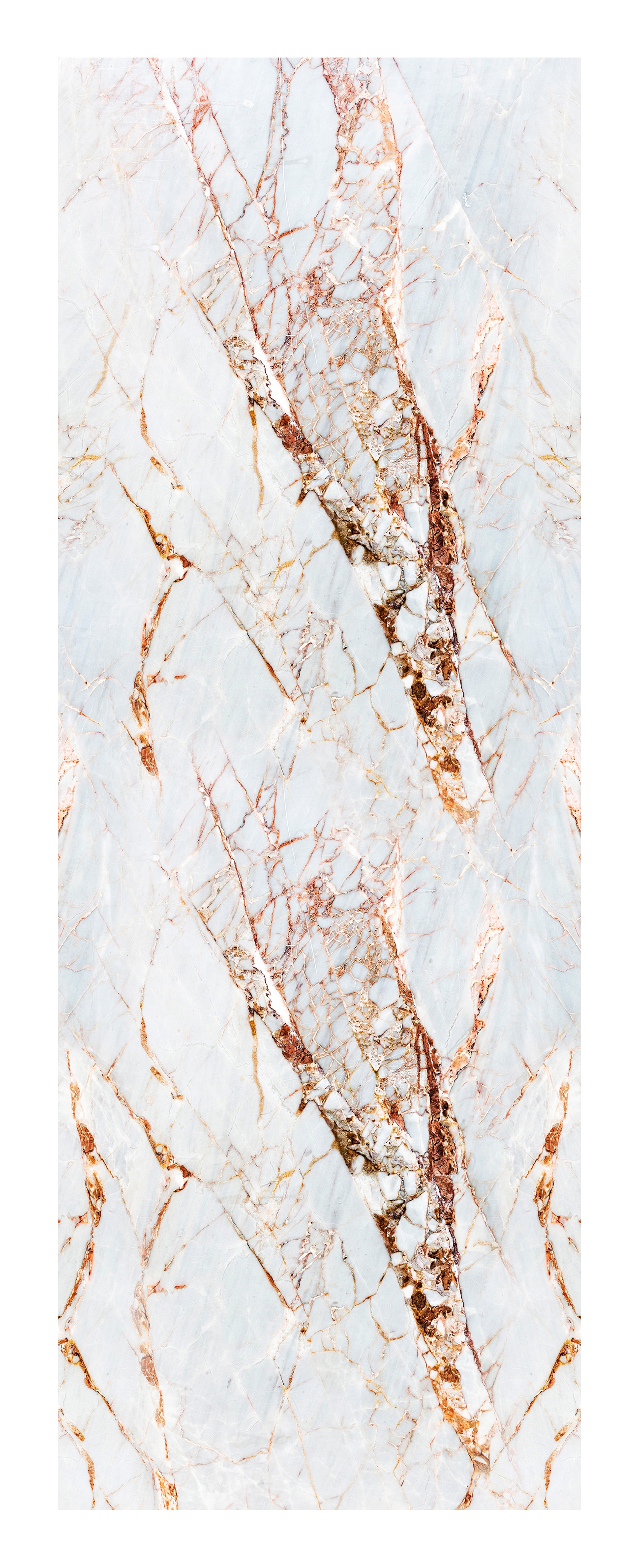 Vinyltapete »Marmor-Weiss«, Steinoptik, 90 x 250 cm, selbstklebend