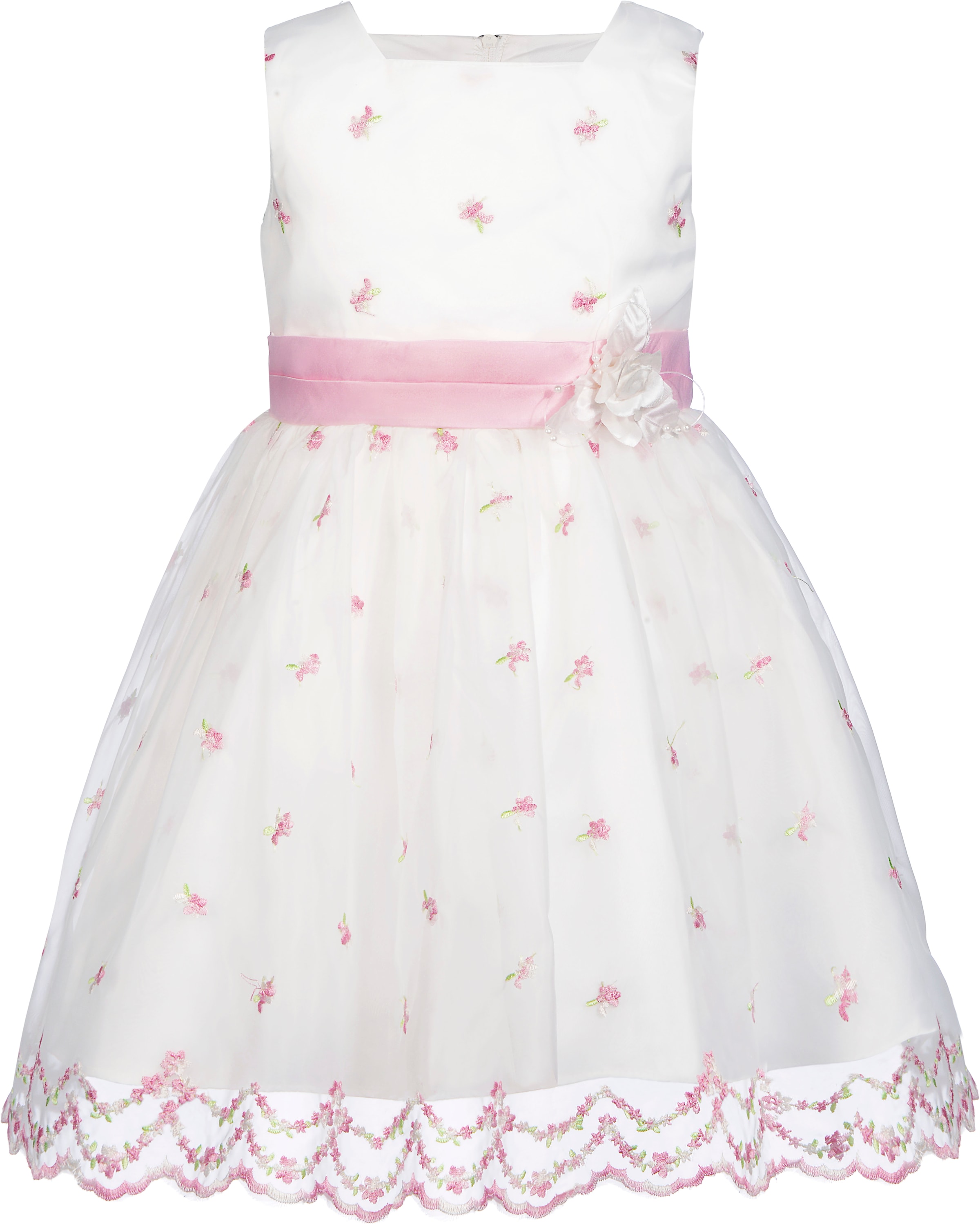 Image of happy girls Taufkleid "dress" mit wunderschönem, allover-besticktem Tüll