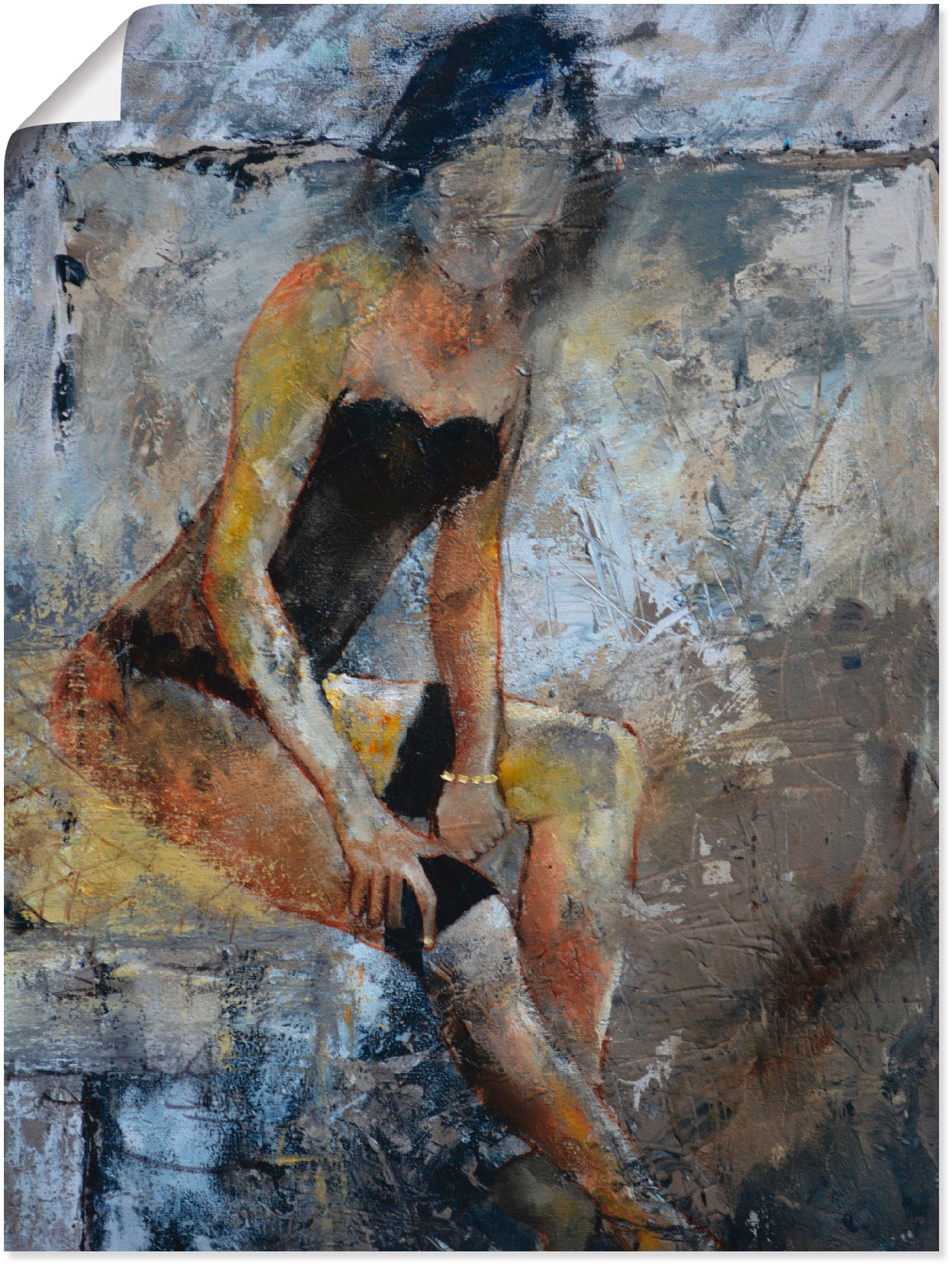 Image of Artland Wandbild »Ausgezogen«, Frau, (1 St.), in vielen Grössen & Produktarten - Alubild / Outdoorbild für den Aussenbereich, Leinwandbild, Poster, Wandaufkleber / Wandtattoo auch für Badezimmer geeignet bei Ackermann Versand Schweiz