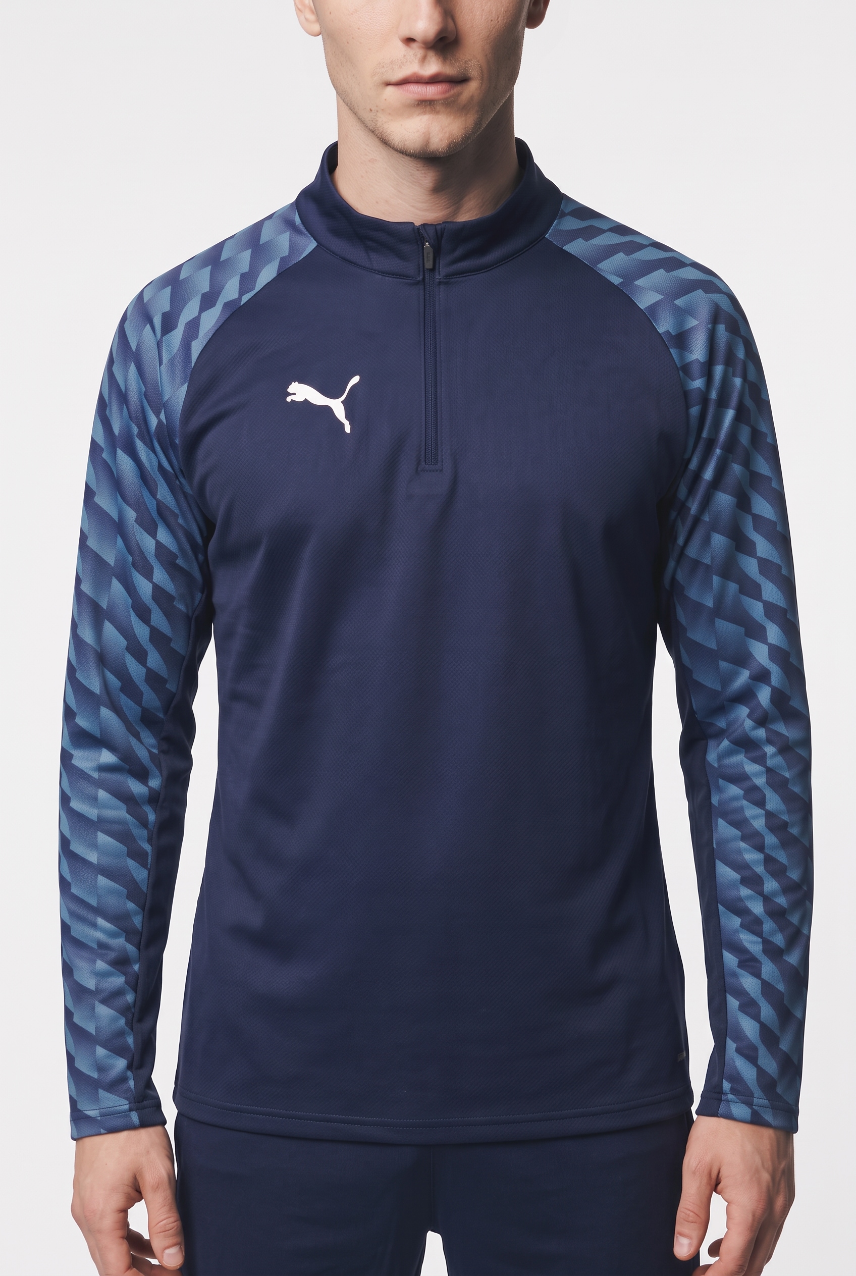 Image of PUMA Sweatshirt "TEAMLIGA26 TRAINING 14 ZIP TOP", Slim fit Passform, atmungsaktives Material, mit Reissverschluss