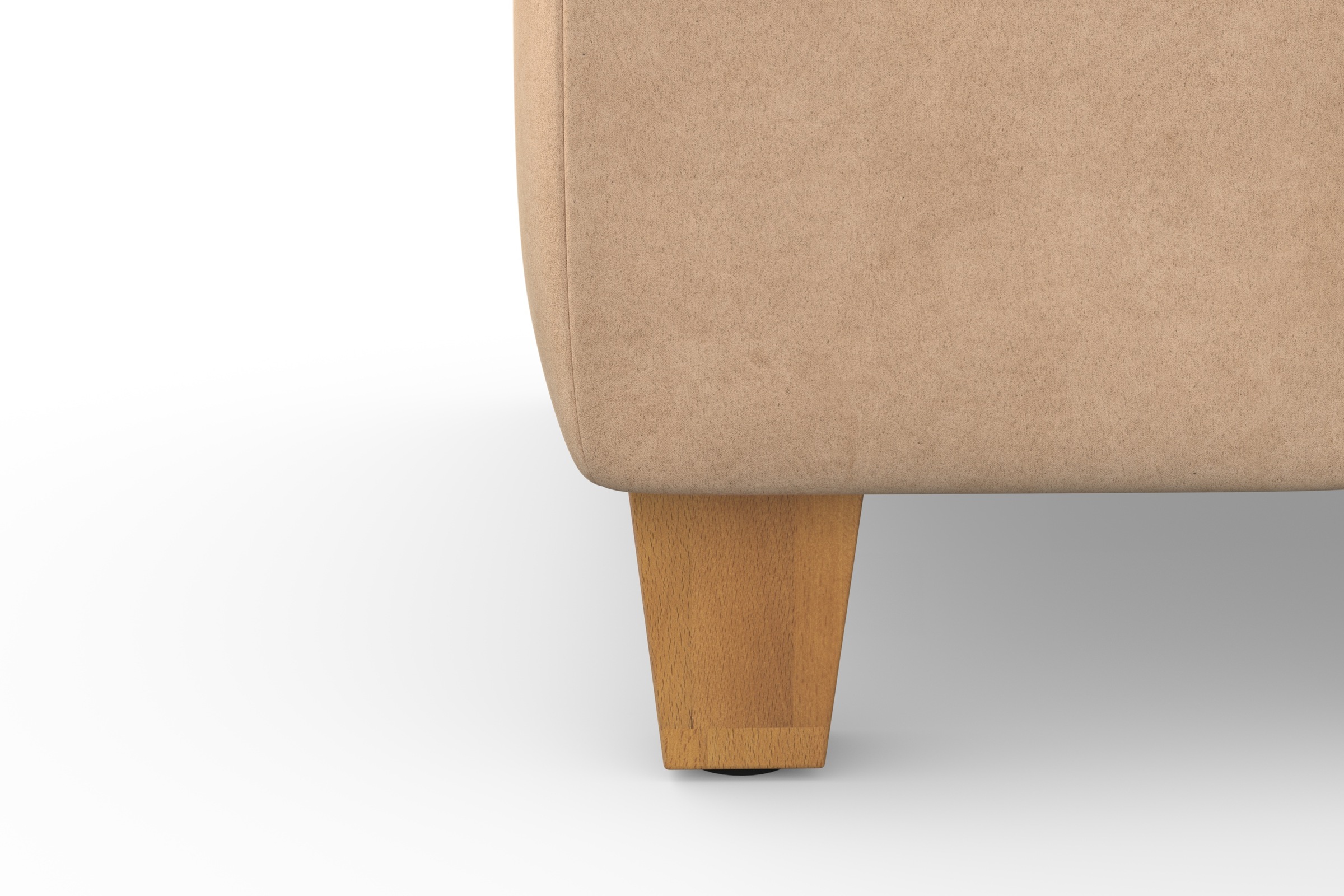 sit&more Ecksofa »Westham L-Form«, mit Recamiere, mit oder ohne Bettfunktion, Bettkasten, Füsse Eiche