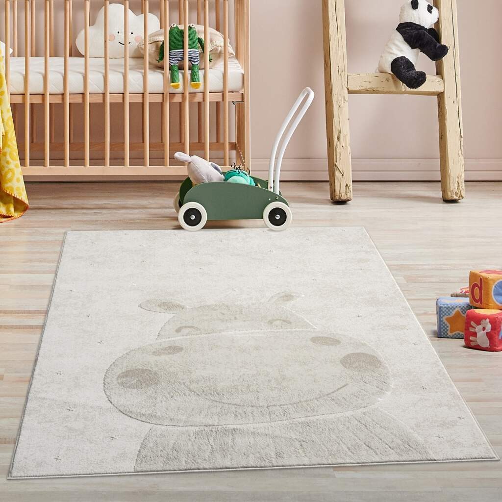 Image of Carpet City Kinderteppich "MARA703" rechteckig 11 mm Höhe Kinderzimmer, Kurzflor,robust,Tiere, Spielzimmer
