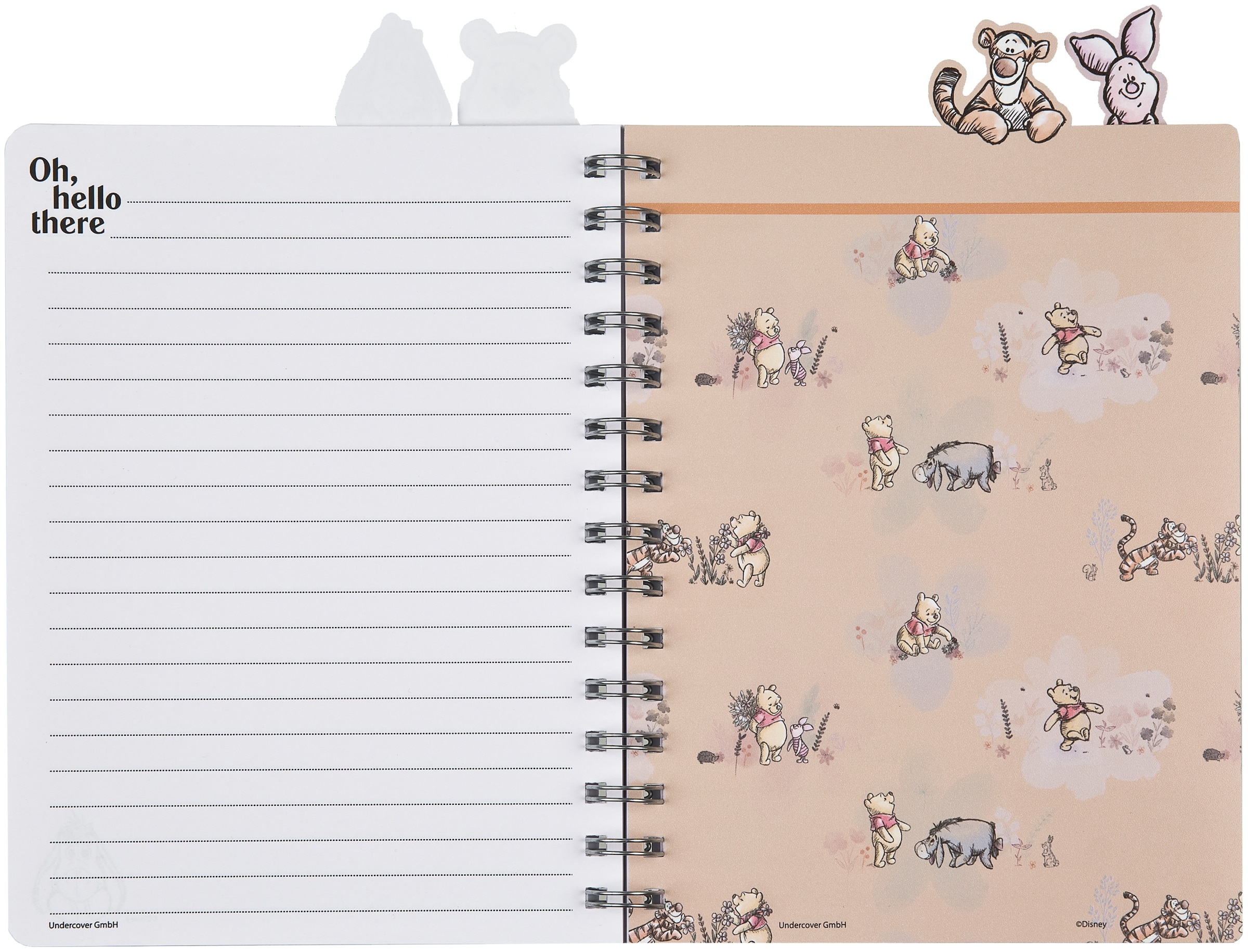 UNDERCOVER Sac à dos pour enfants »Winnie Pooh« incluant carnet A5 et trousse