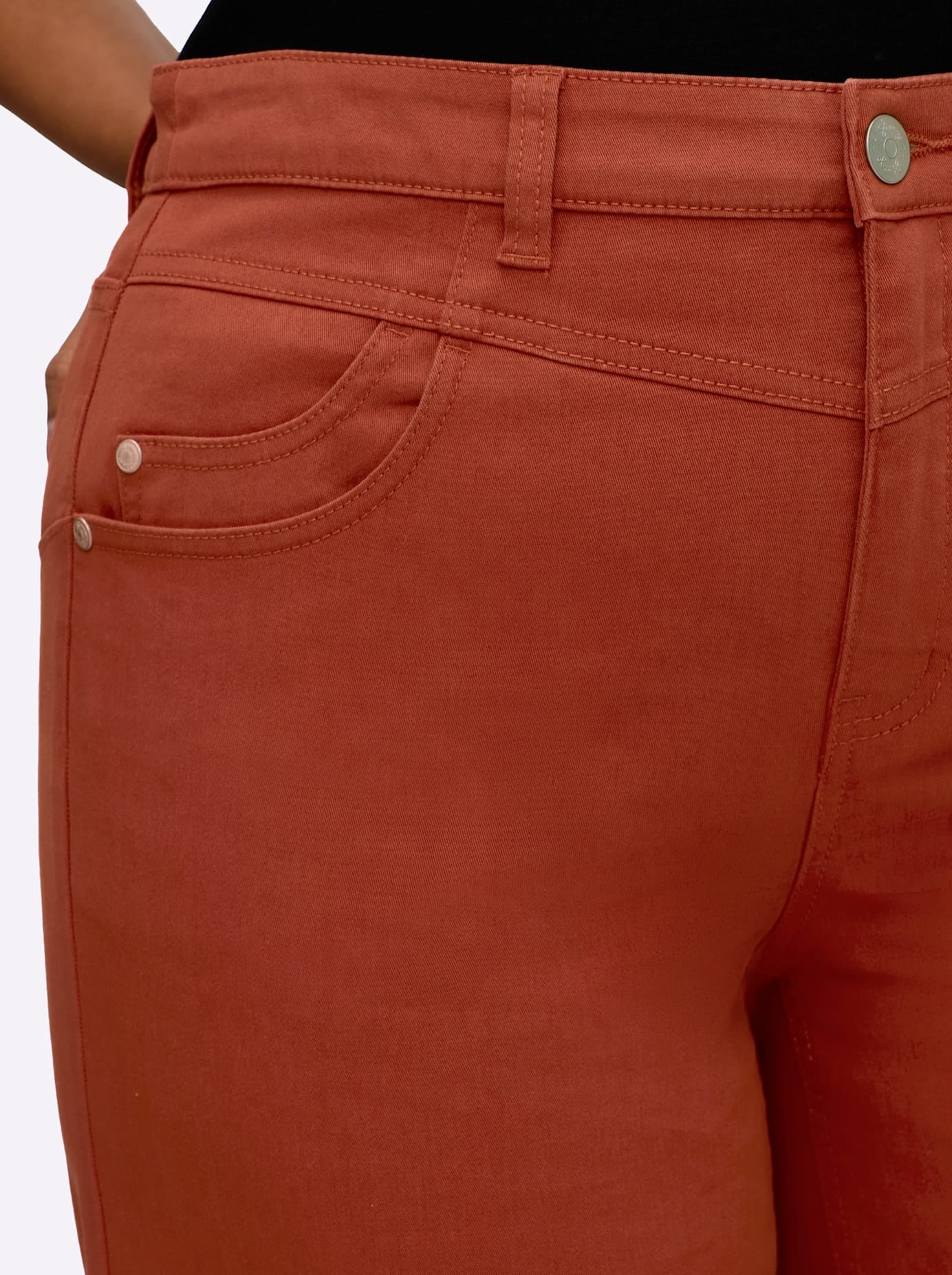 Sheego Jeans taille haute 1 cuis tlg.