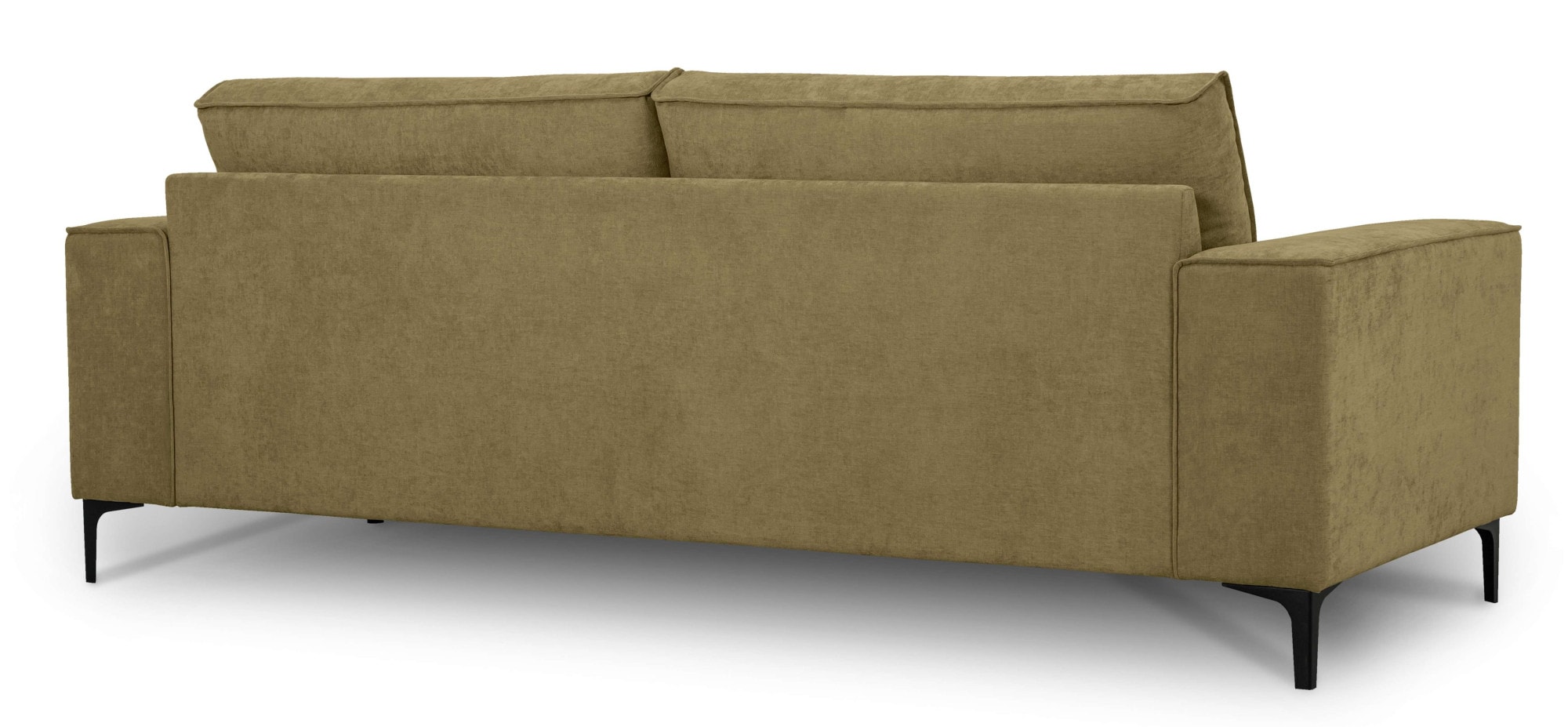 Places of Style 3-Sitzer »3er Sofa Oland, Struktur, Flachgewebe, Luxus-Microfaser, Boucle«, 224 cm, Wellenunterfederung, Skandi-Design, Metallfüsse