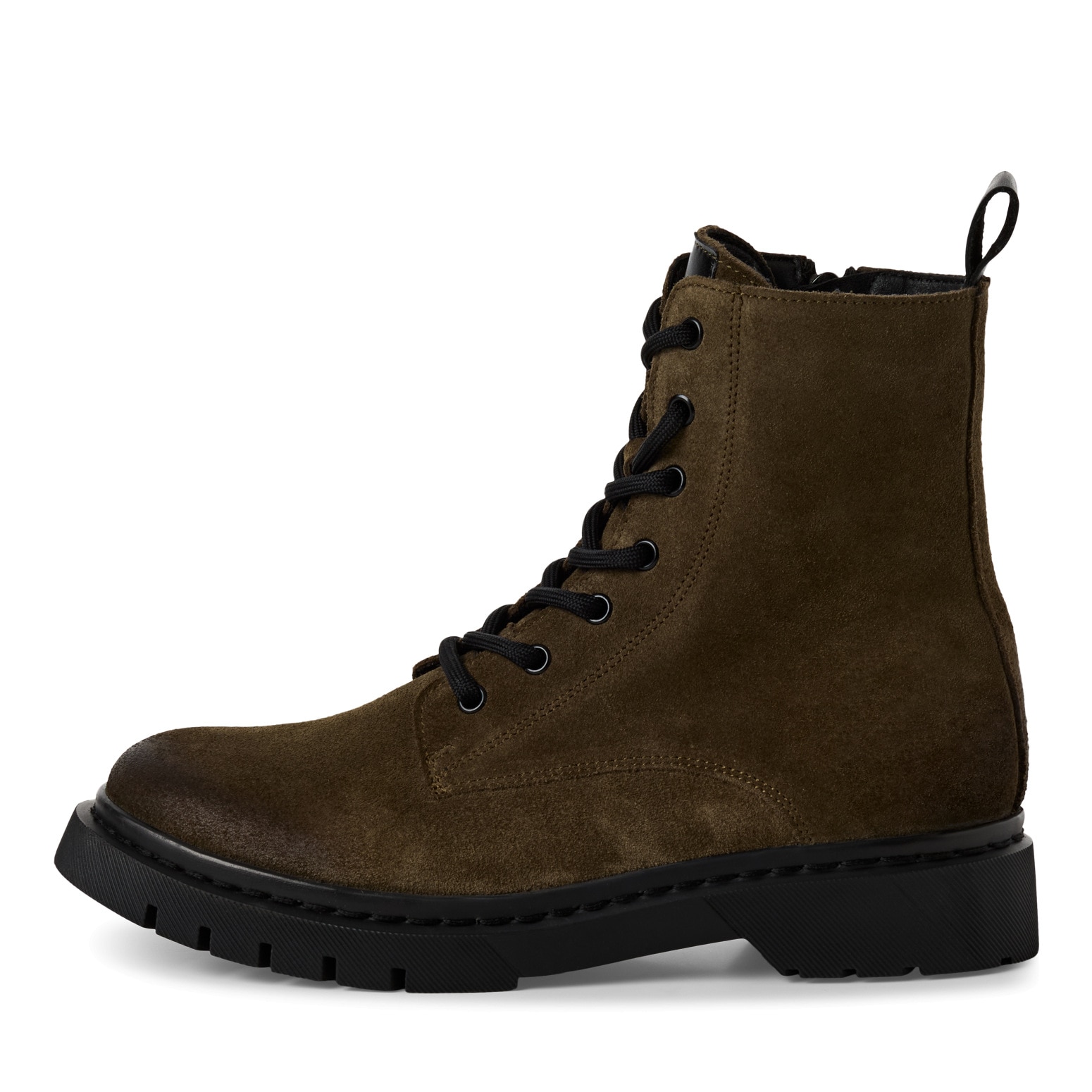 Tamaris Schnürstiefelette  , Blockabsatz, Schnürboots, Herbstschuh mit Ziernähten