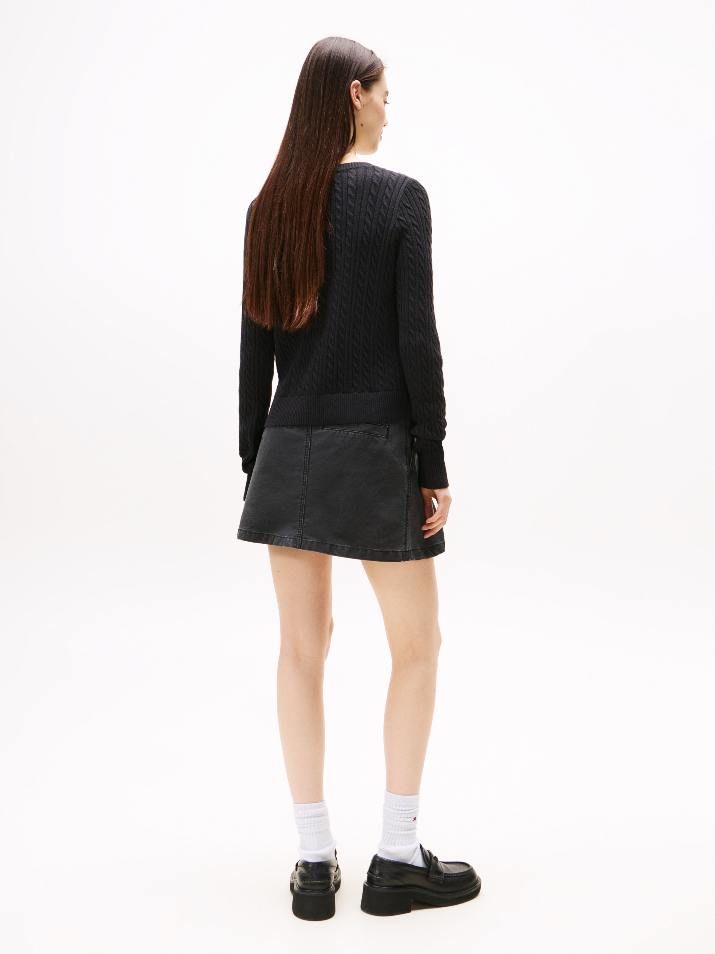 Tommy Jeans Strickpullover »TJW CABLE ESSENTIAL SWEATER« mit Zopfmuster