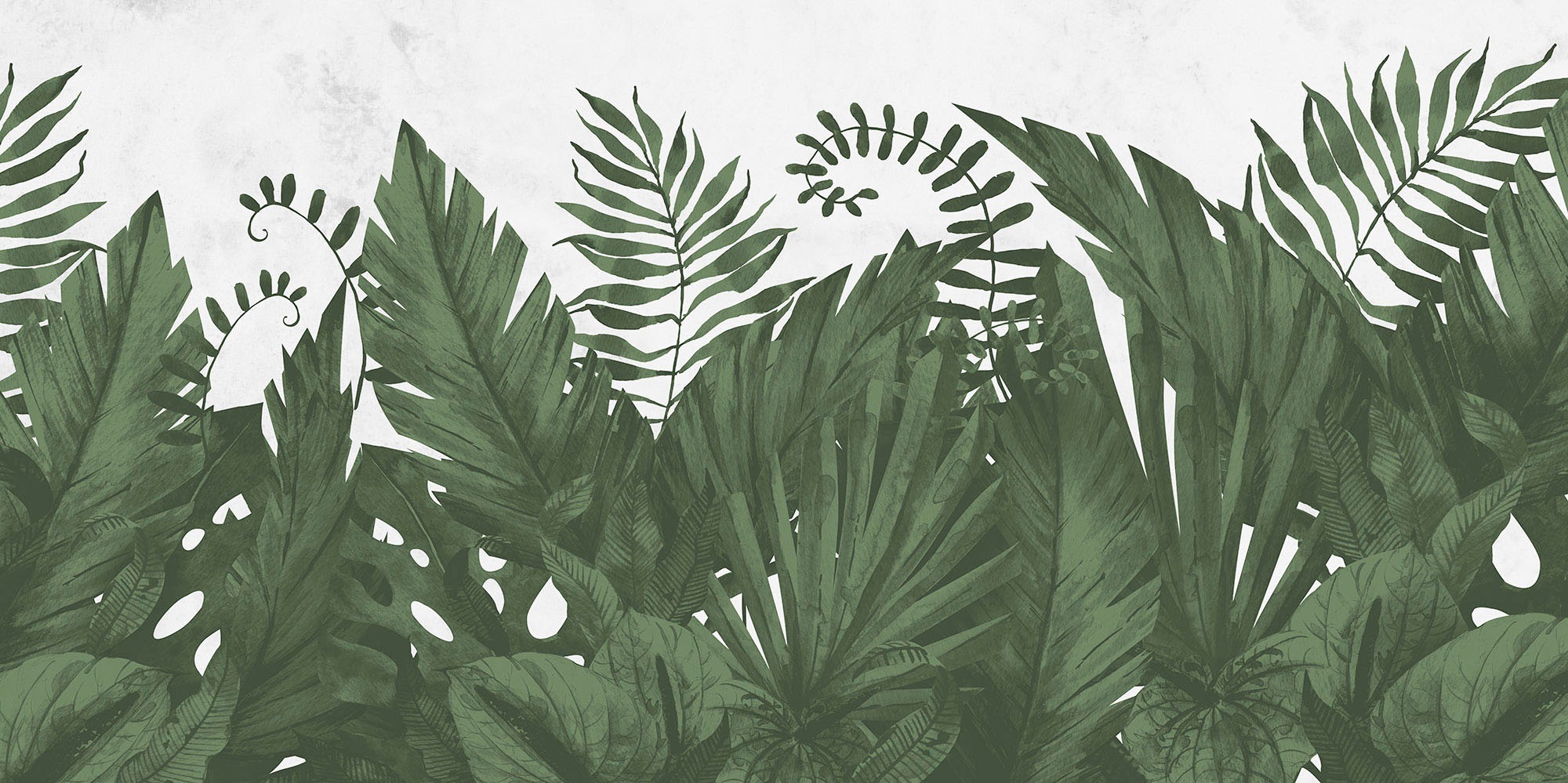 Komar Fototapete »Digitaldruck Vlies - Botanic Harmony - Grösse 500 x 250 cm«, bedruckt, Wohnzimmer, Schlafzimmer