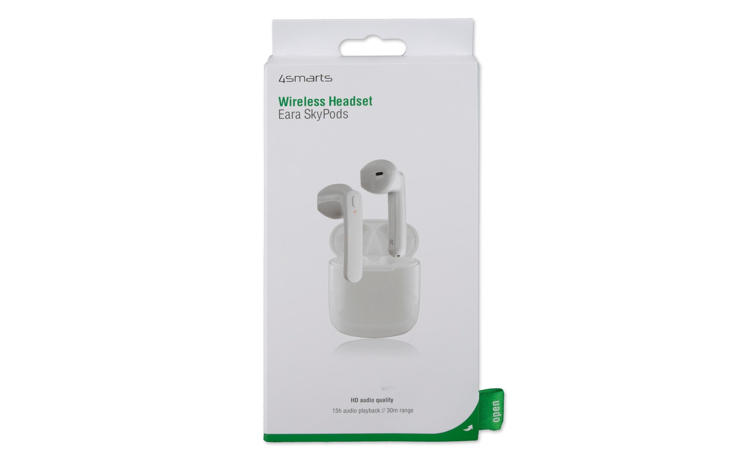 4smarts wireless In-Ear-Kopfhörer »Eara SkyPods Weiss«, True Wireless