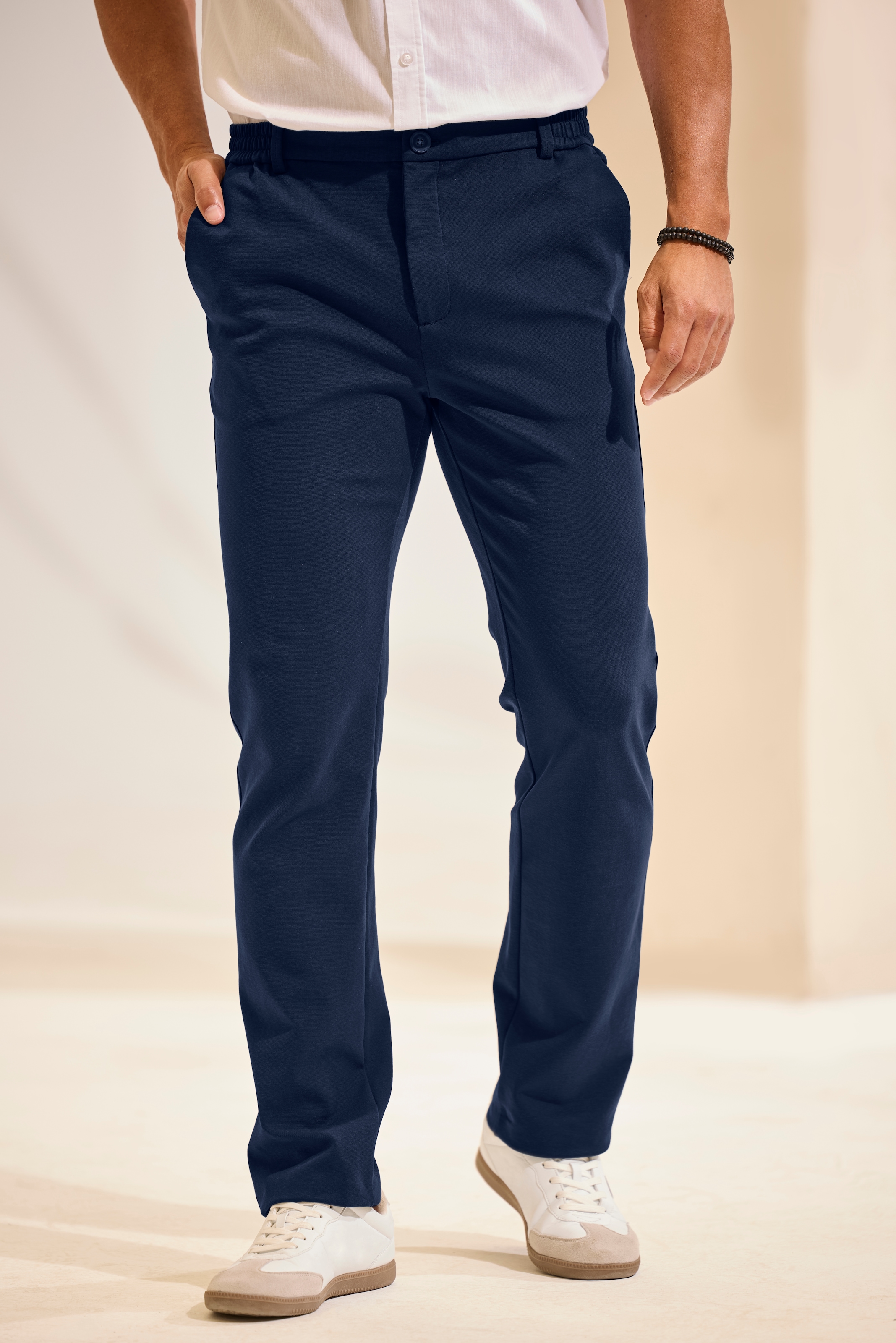 H.I.S Chemise à manches courtes Regular Fit, Stehkragenhemd mit Brusttasche, reine Baumwolle